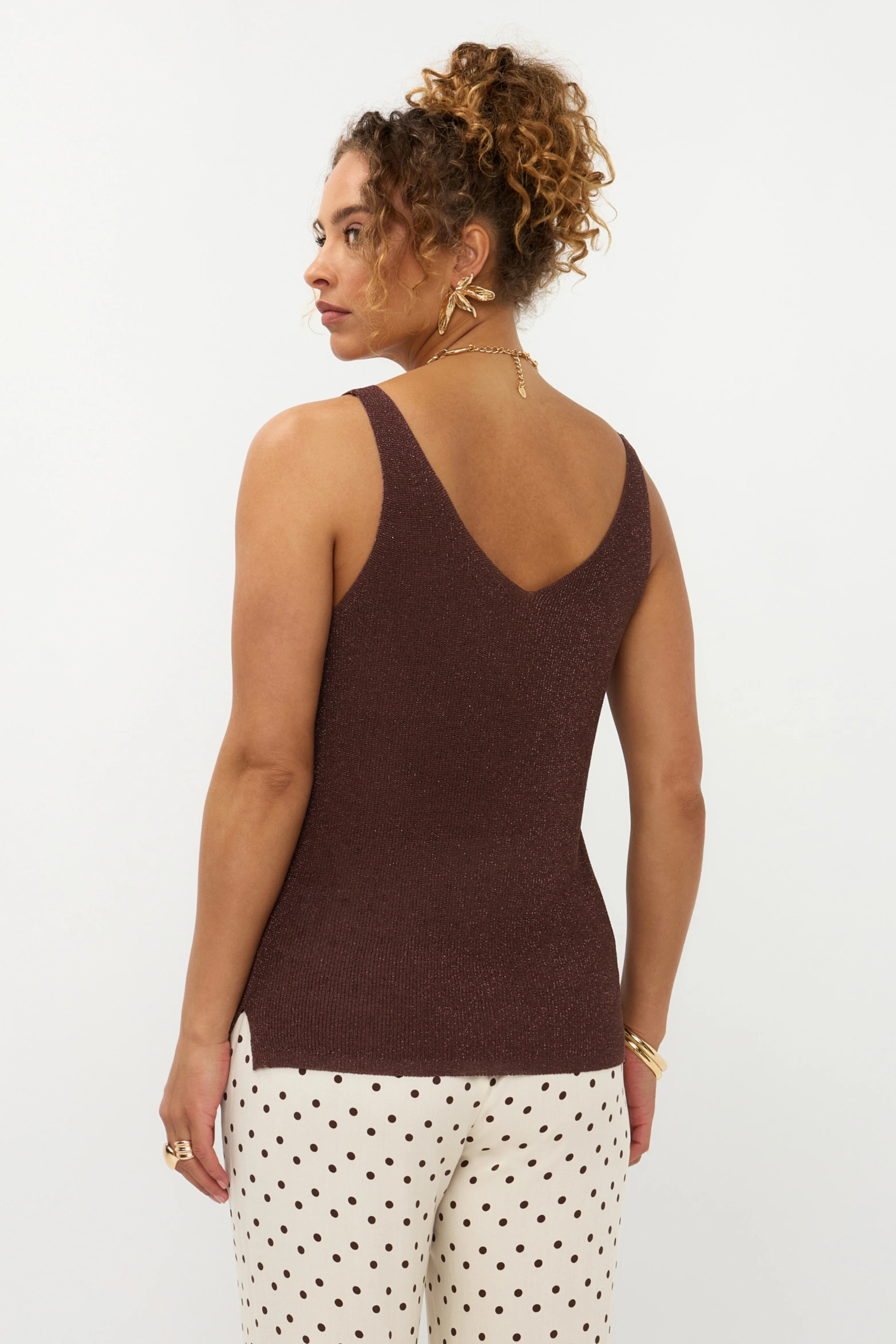Top Knitted Lux Brown - Image 5