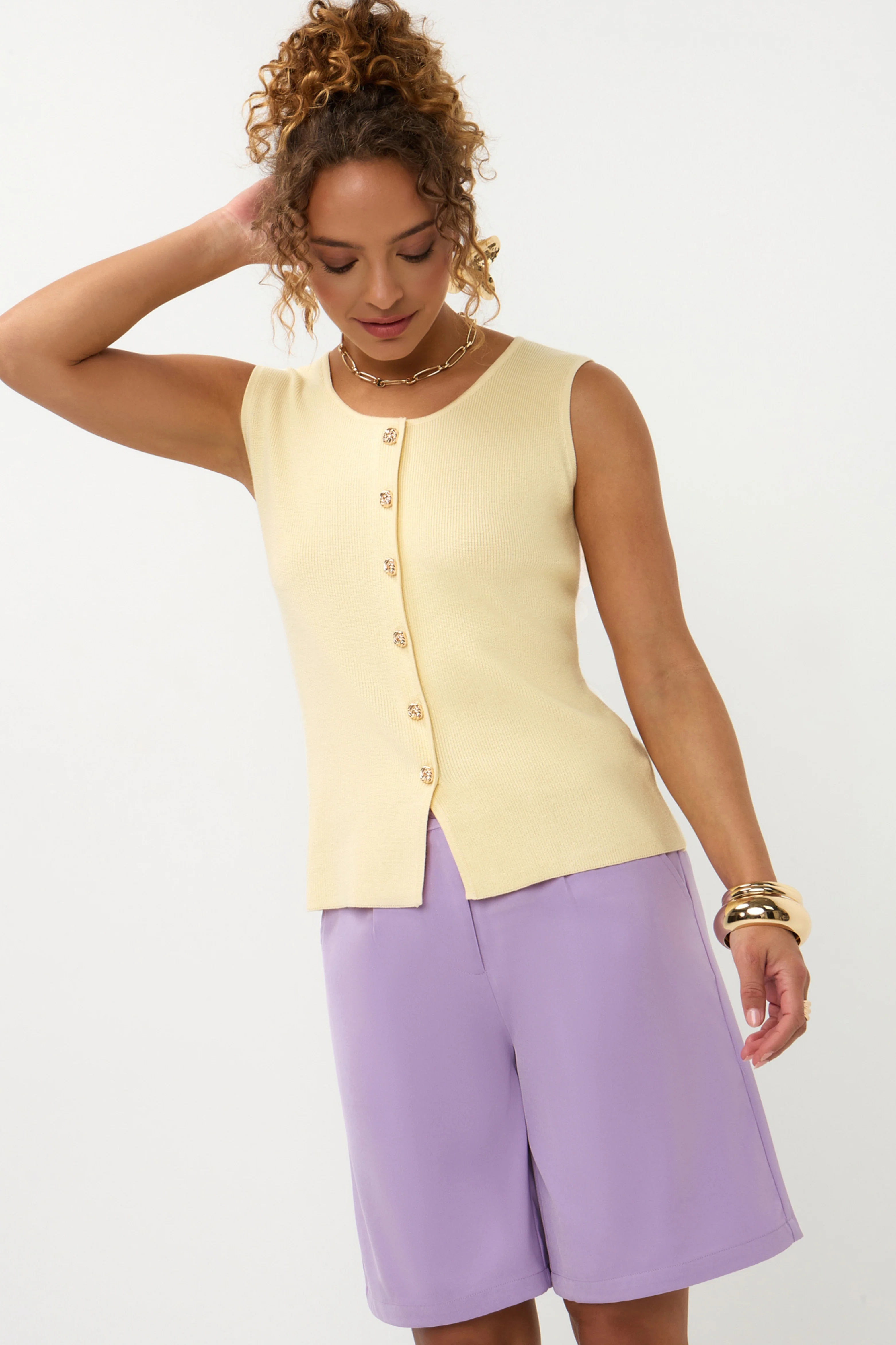 Top Knitted Saar Soft Yellow - Image 3