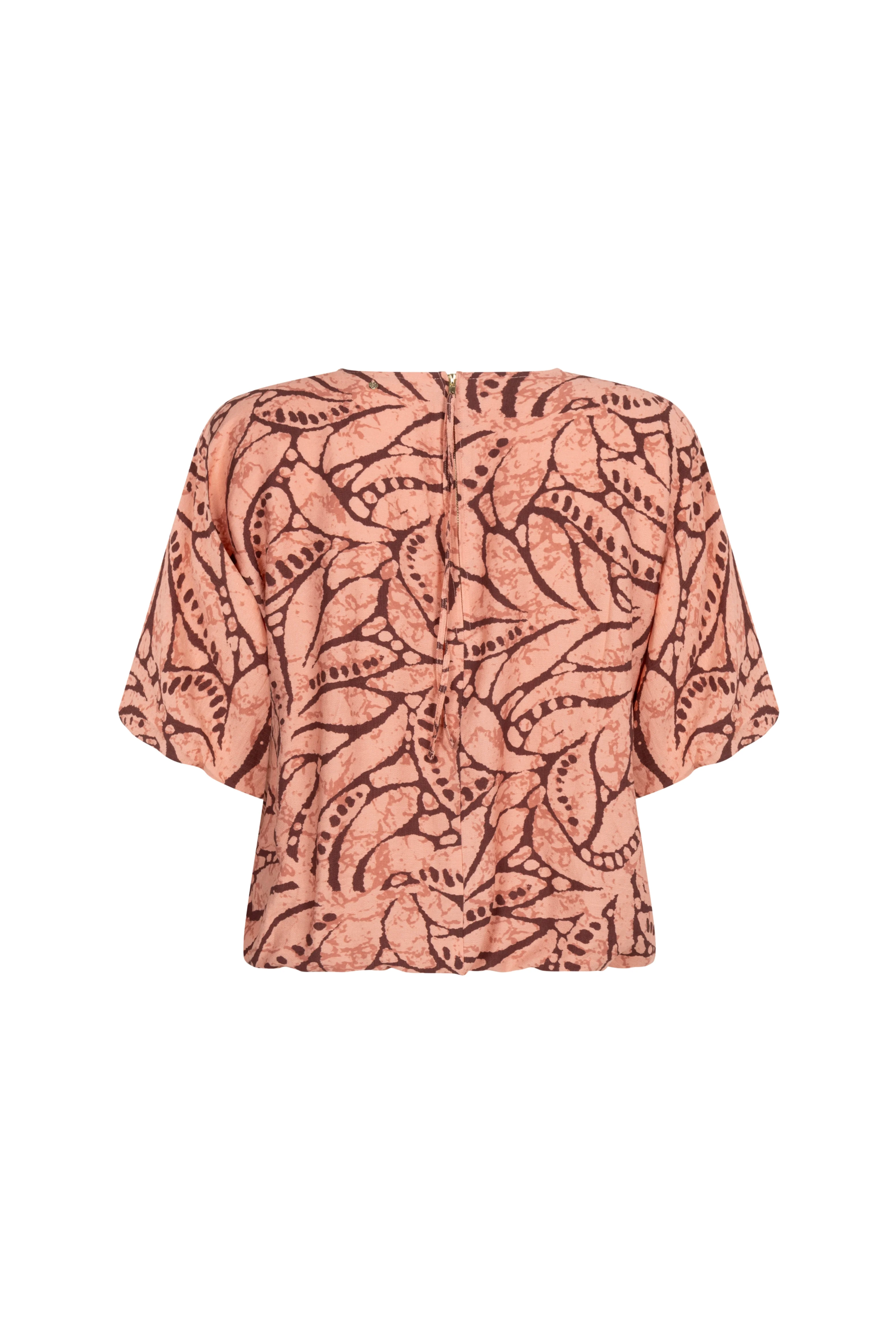 Top Leaf Luxe Print Peach C17-20-401 3 - Image 6