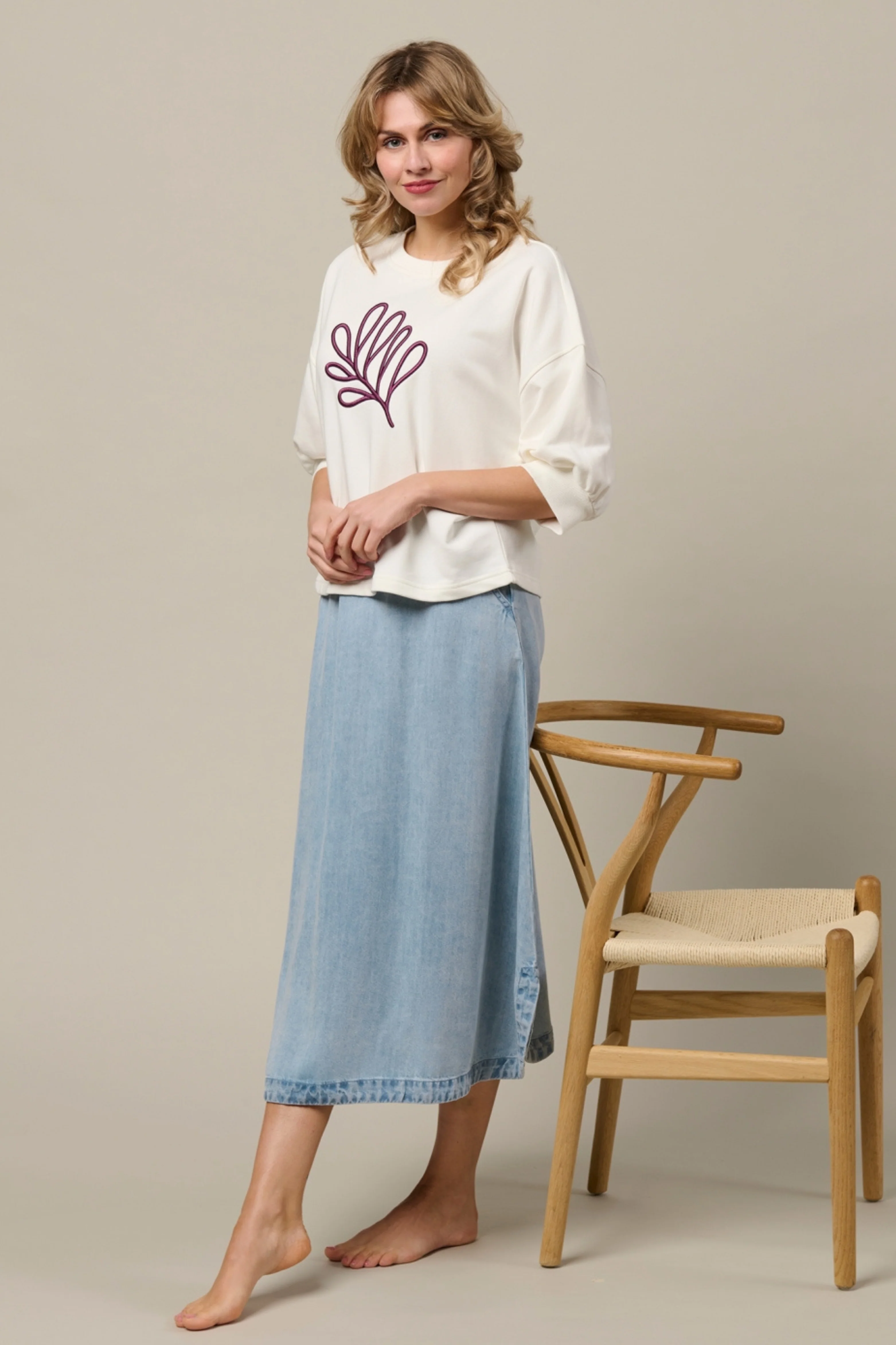 Top Leaf Offwhite SW136 - Image 6
