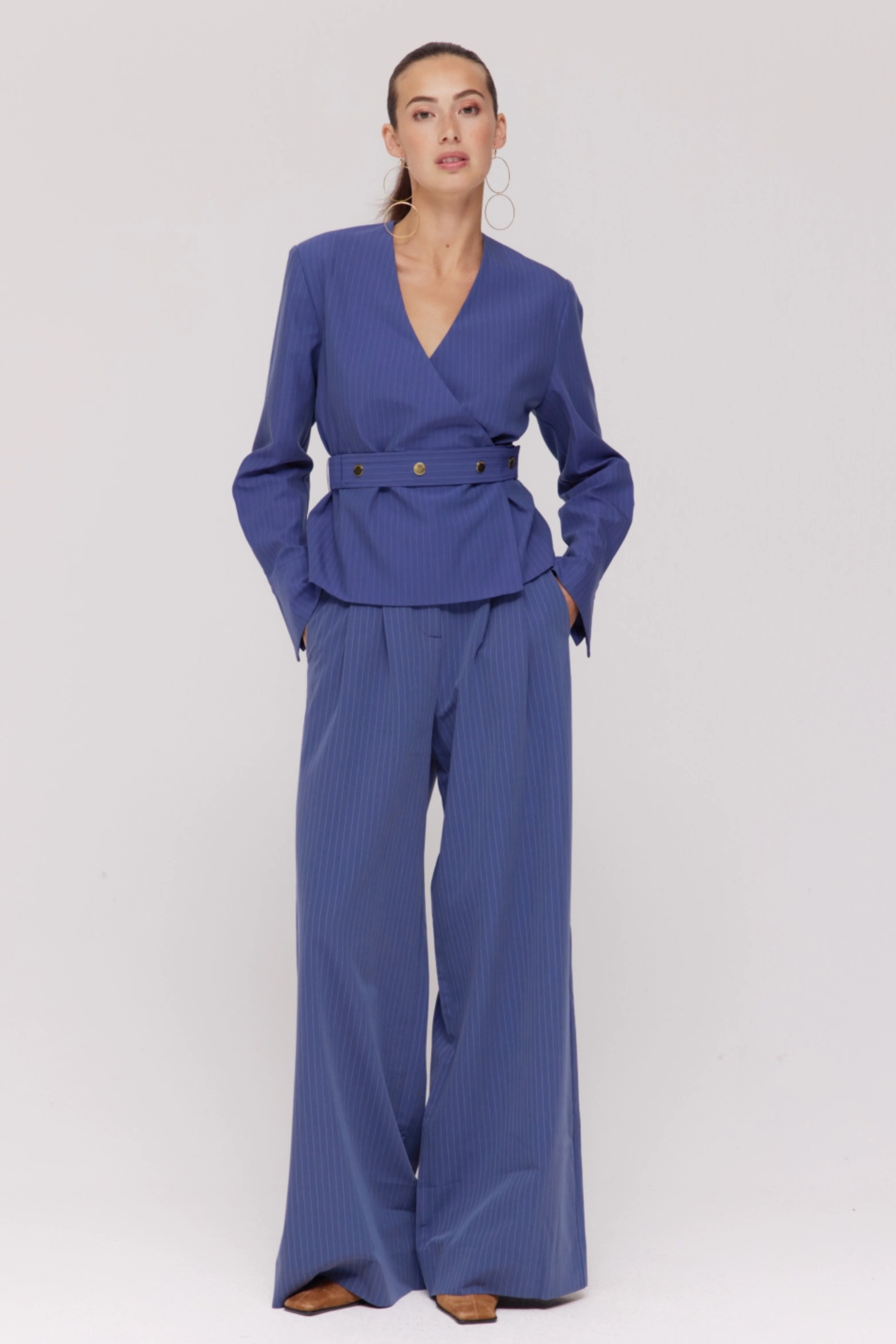 Broek Mason Blue Stripe SS6N105 - Image 3