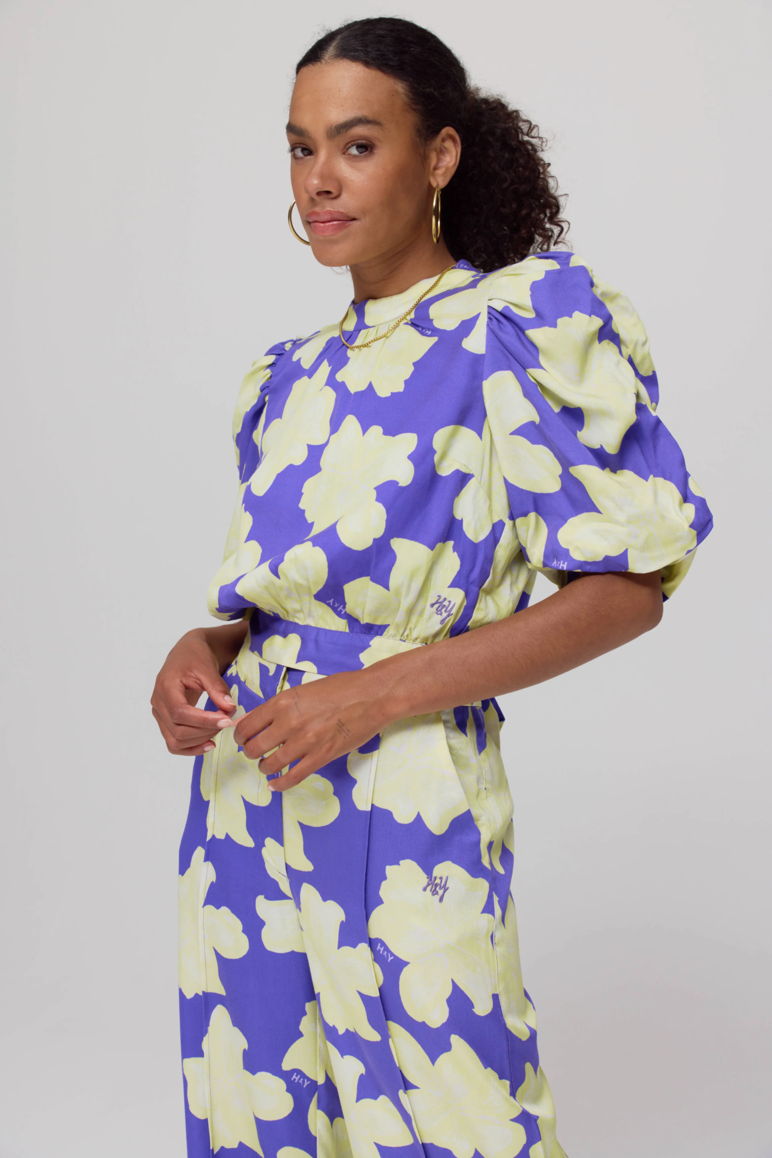 Top Macey Bold Flower Lemonade AW25C400 - Image 2