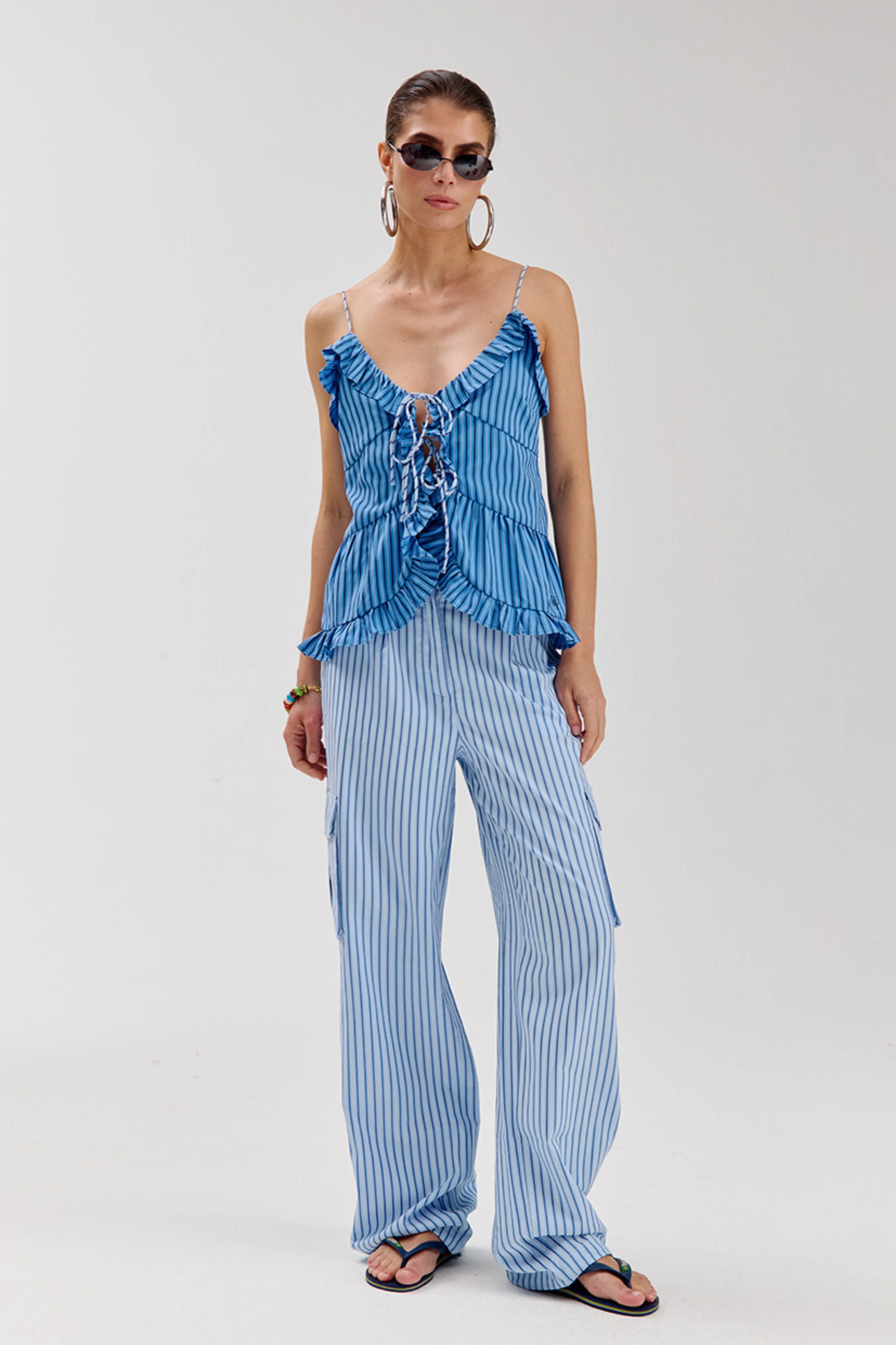 Top Maren Blue Stripe HS6P405 - Image 3