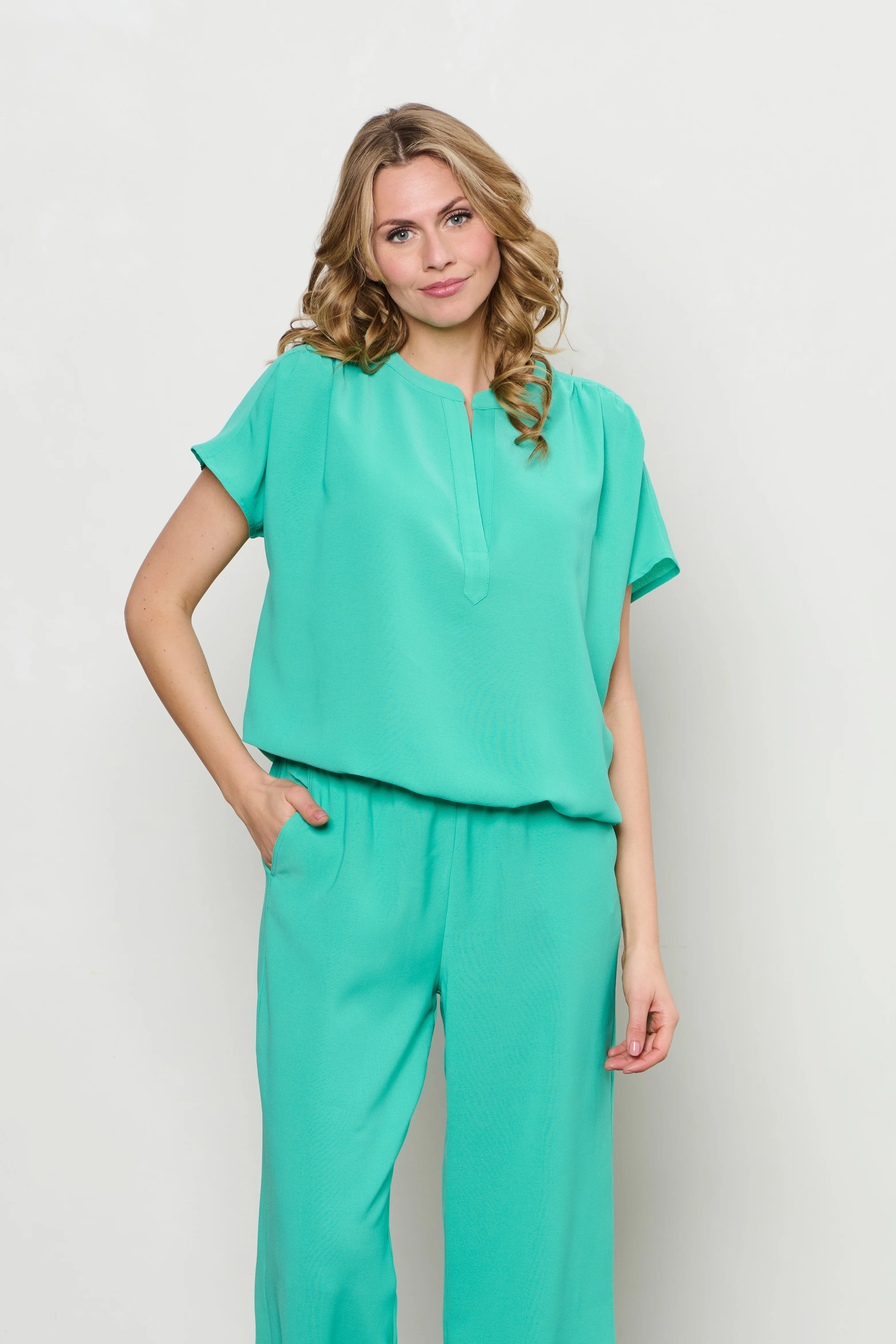 Top Nola Aqua Green BL371 - Image 3