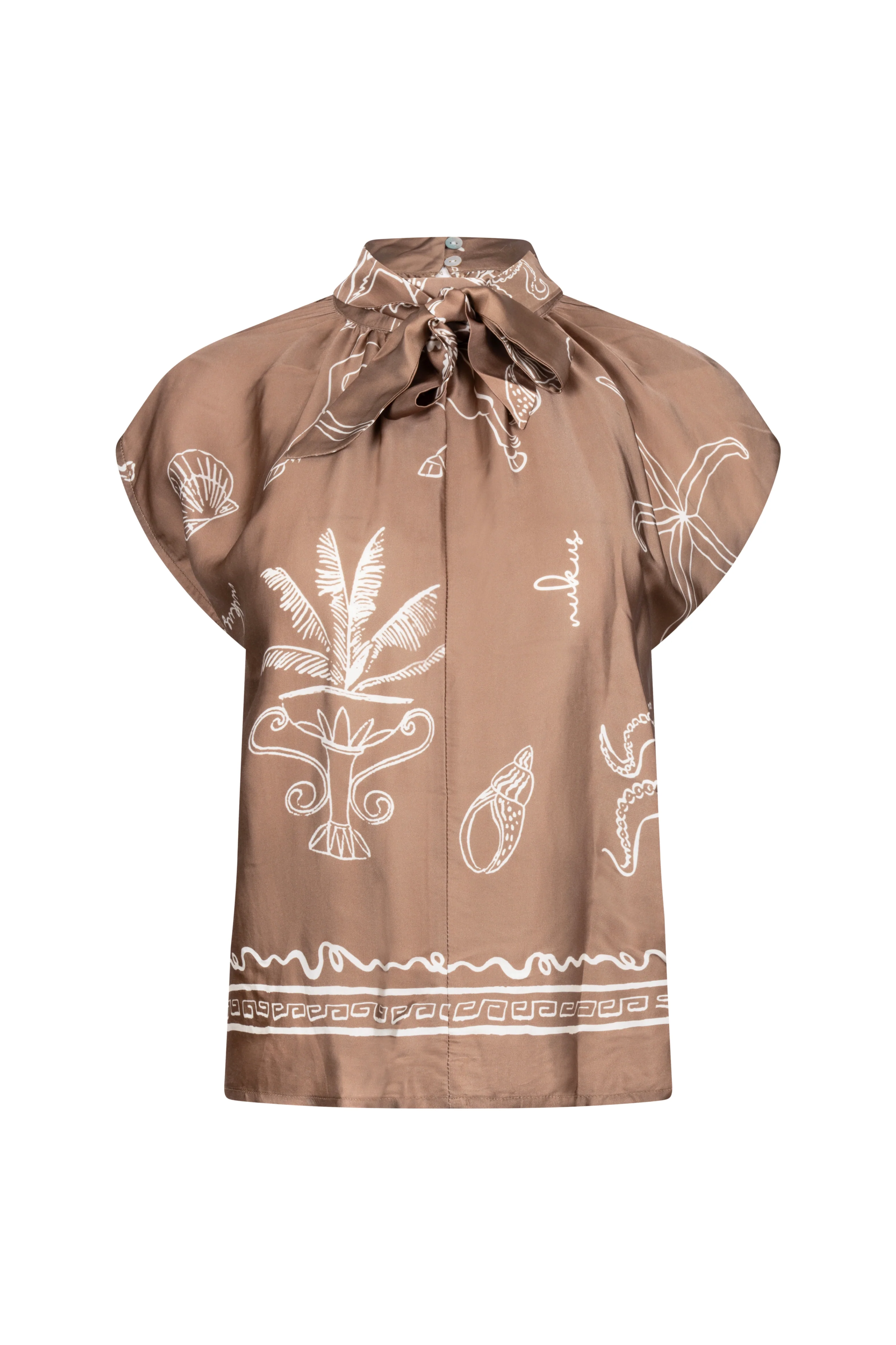 Top Noomi Print Fango Offwhite NKS01154 - Image 2