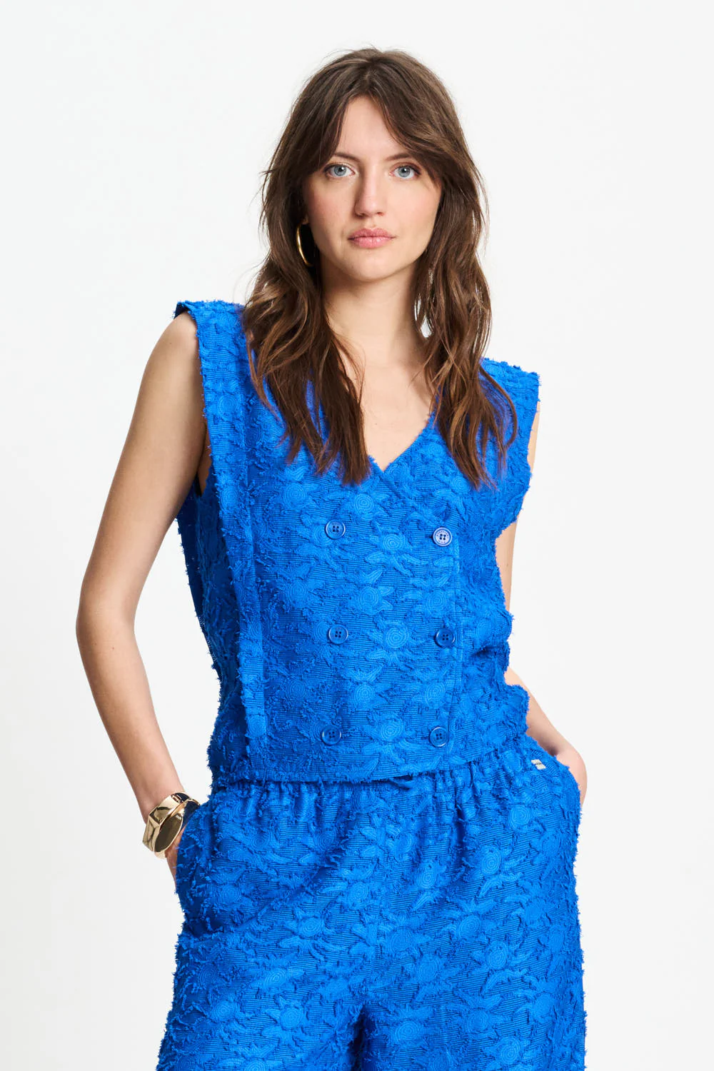 Top Ocean Blue Jacquard SP9540