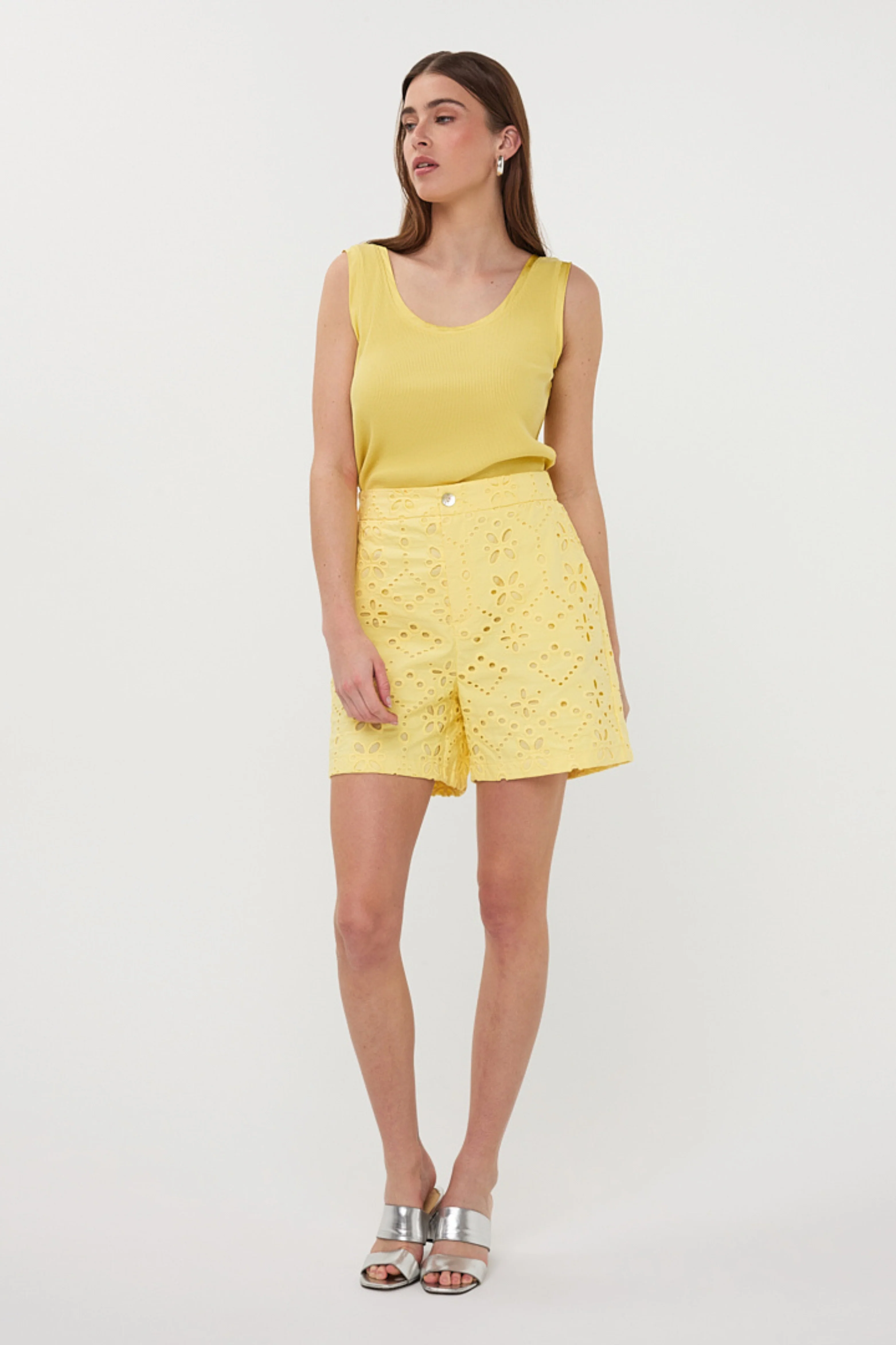 Top Satin Binding Rib Knit Lemon HS26.30208 - Image 5