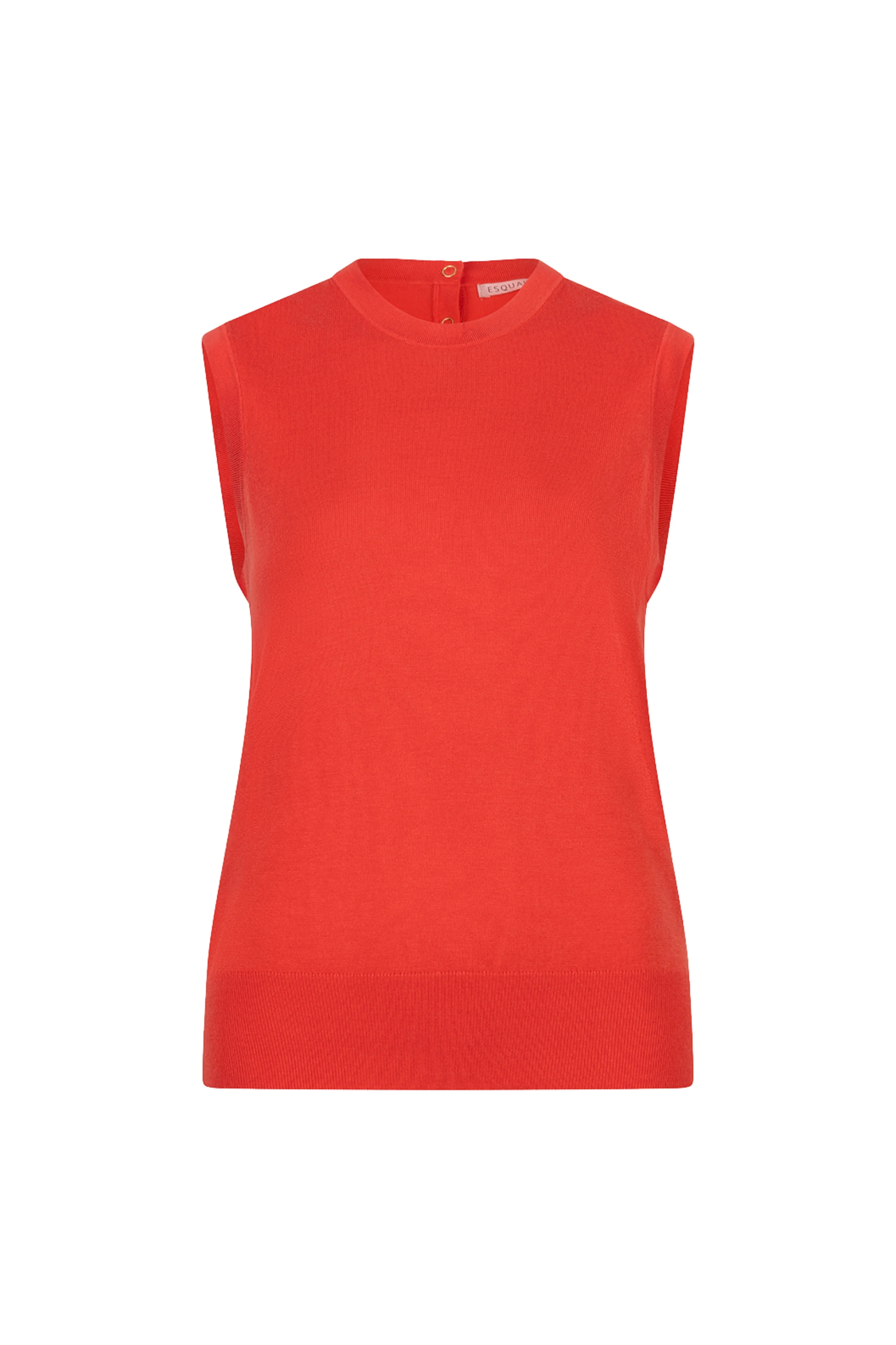 Top Sleeveless Basic Knit Chili Red SP26.07004 - Image 3