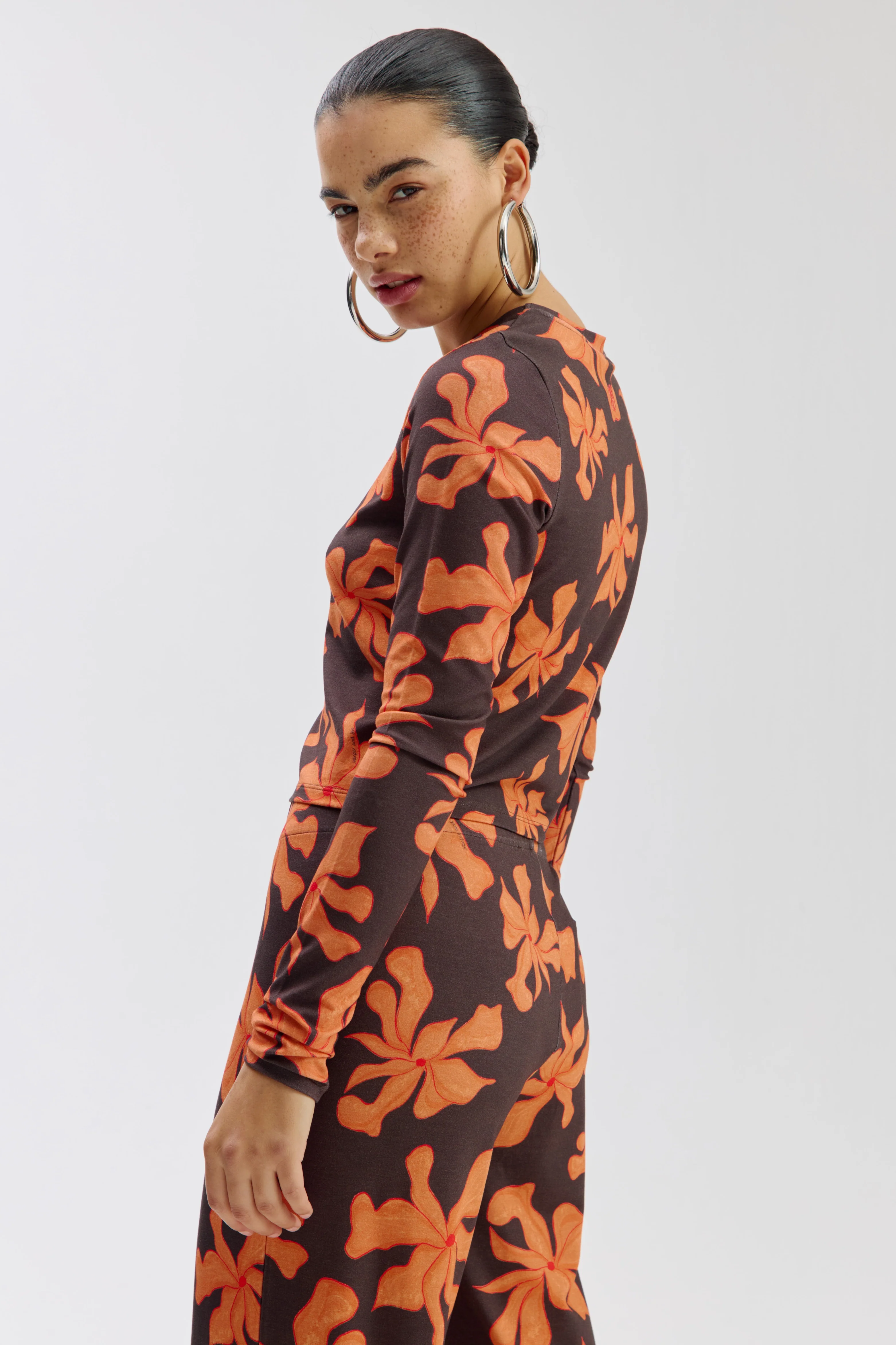 Top Steff Wild Flower Orange SS6T504 - Image 4