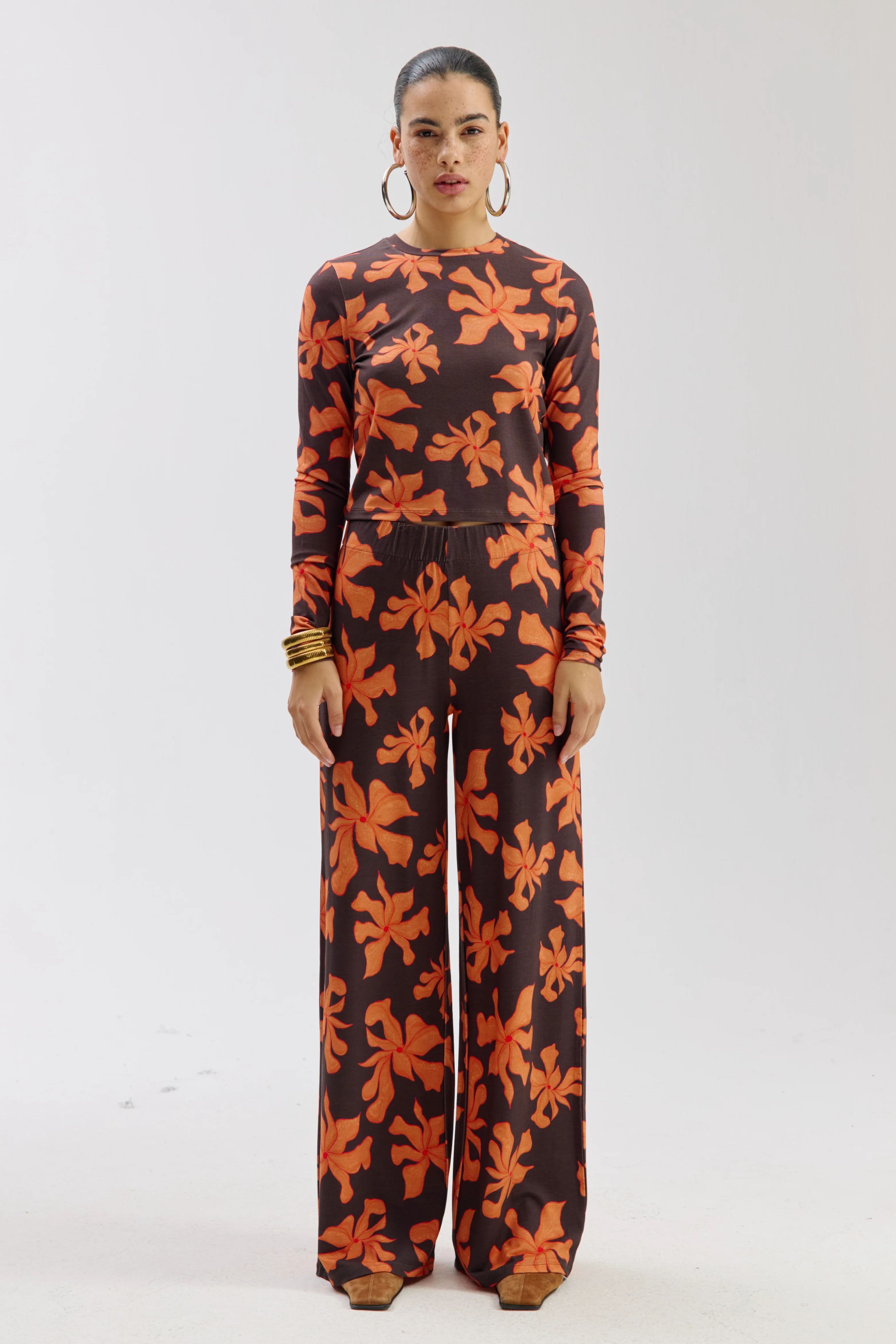 Top Steff Wild Flower Orange SS6T504 - Image 5