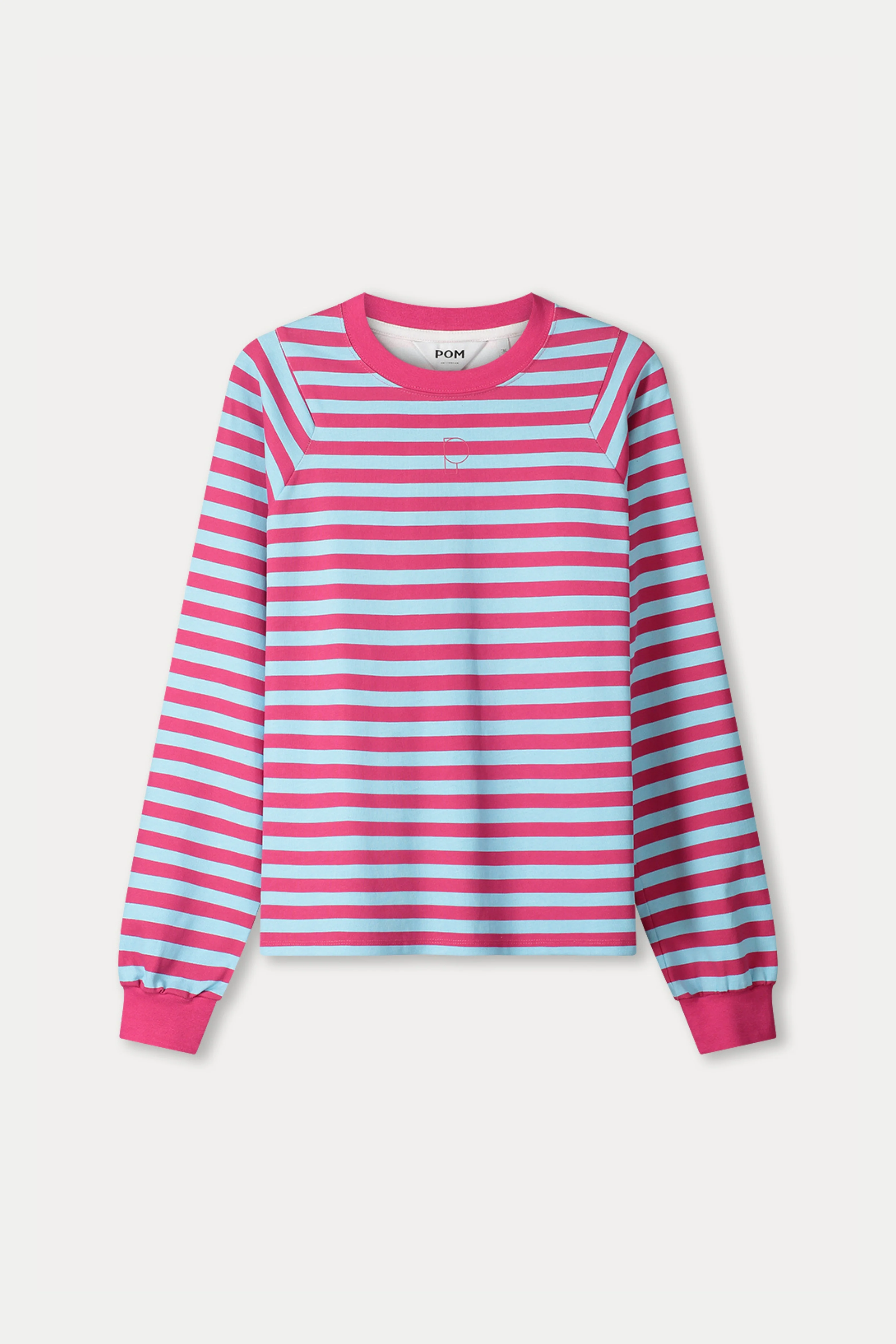 Top Striped Bright Rose Blue Multi Colour SP9486 - Image 2