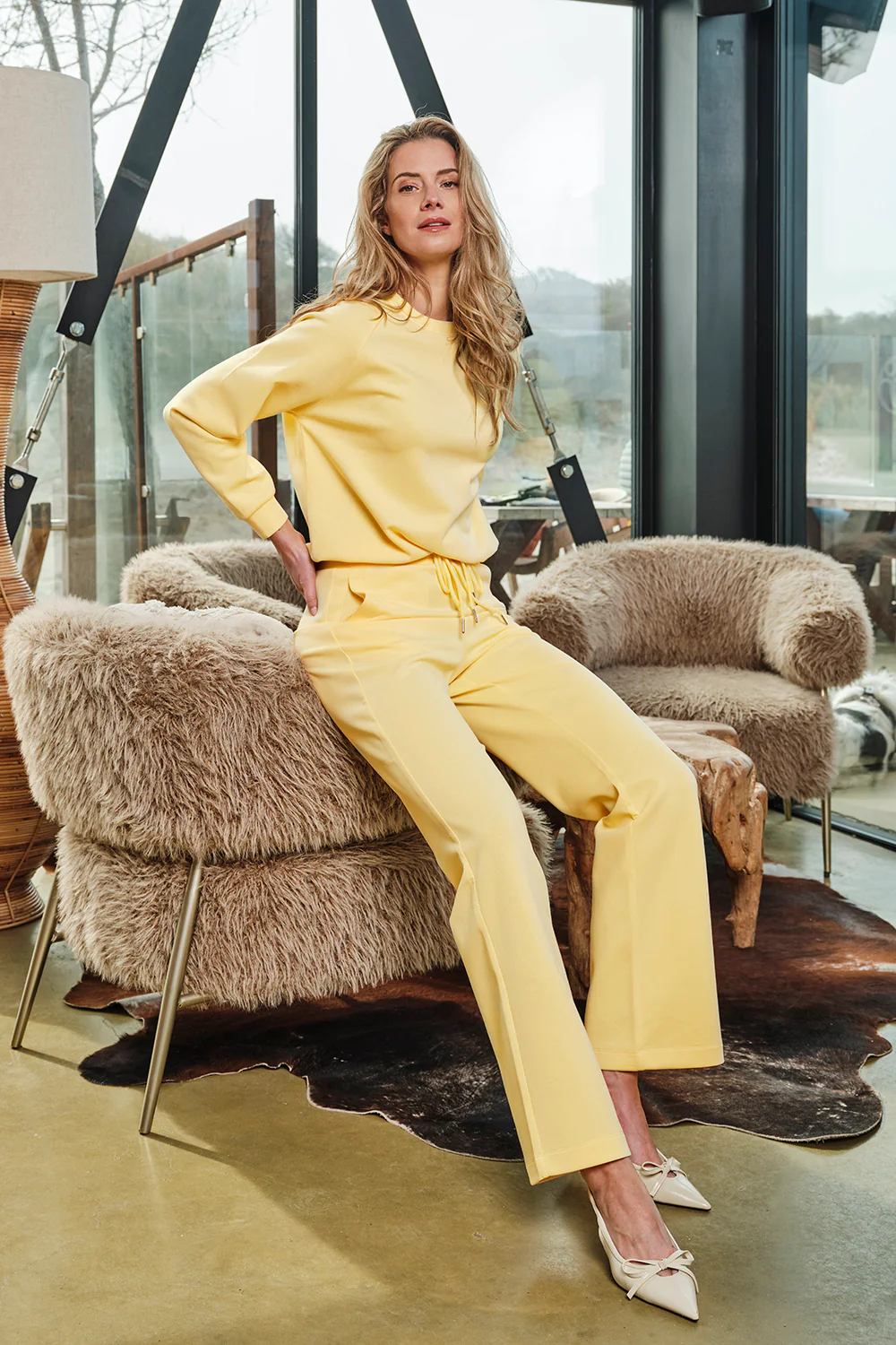 Broek Sweat Lemon Yellow 251037 - Image 4