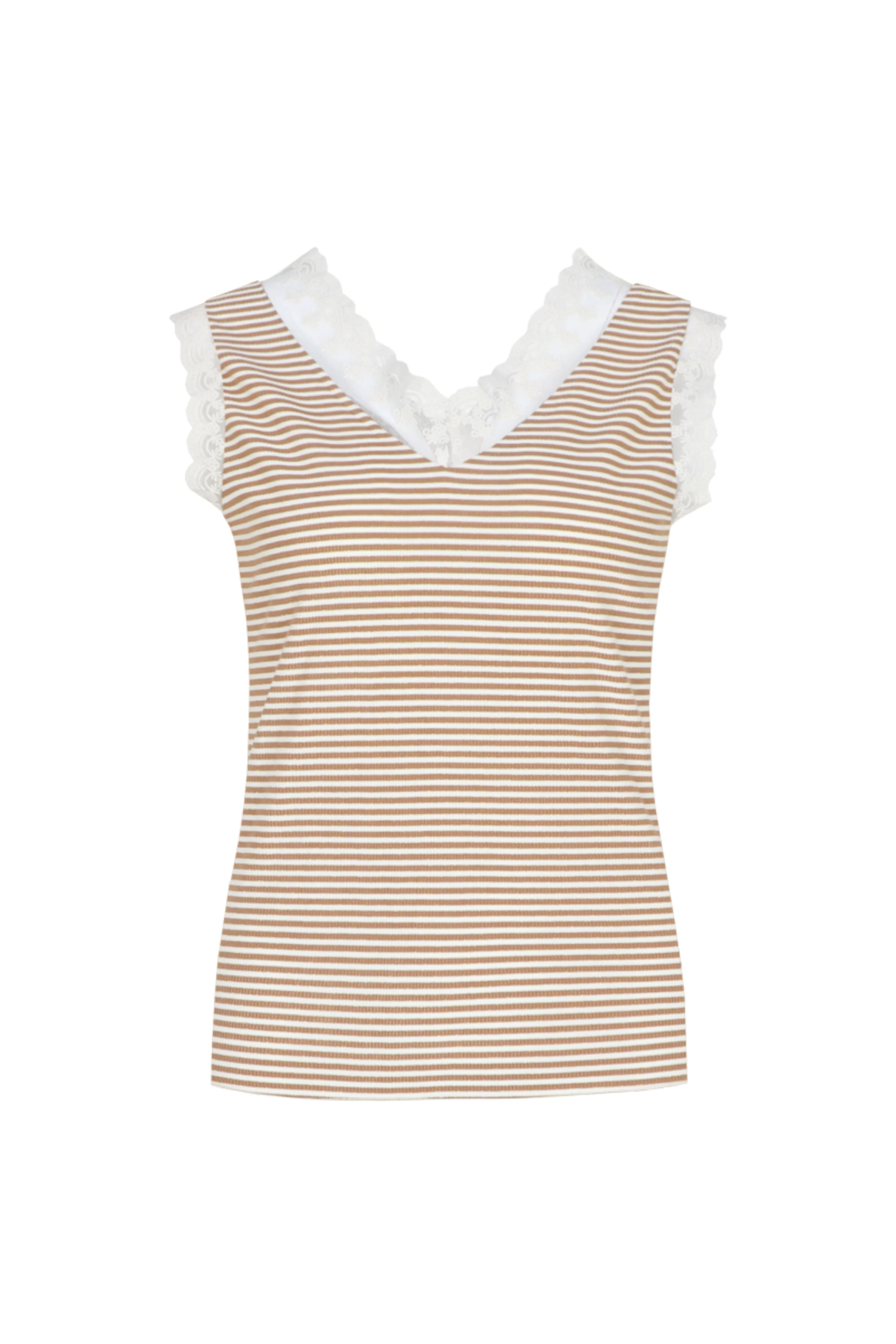 Top Talitha Kint Camel Offwhite - Image 2