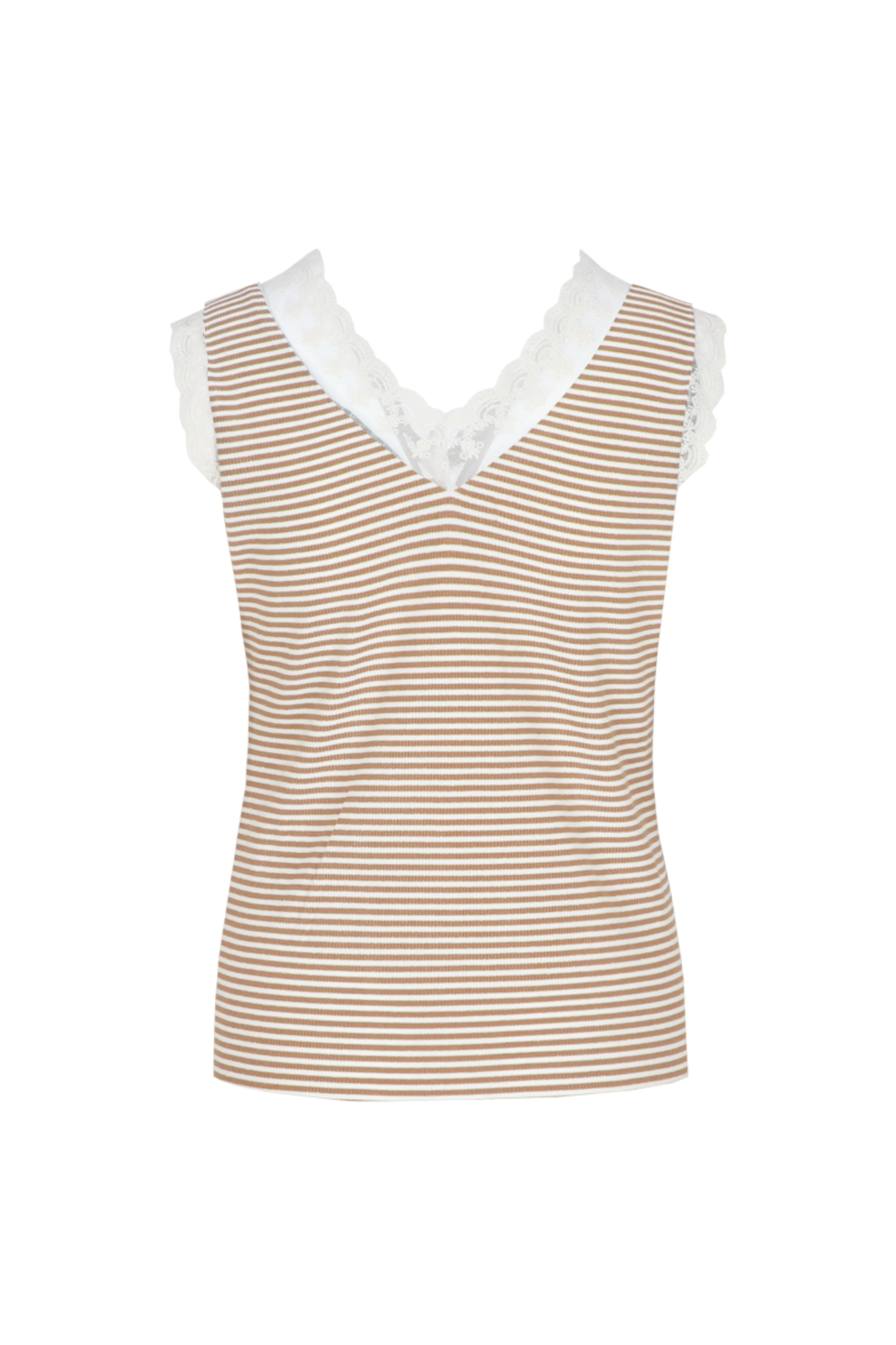 Top Talitha Kint Camel Offwhite - Image 3