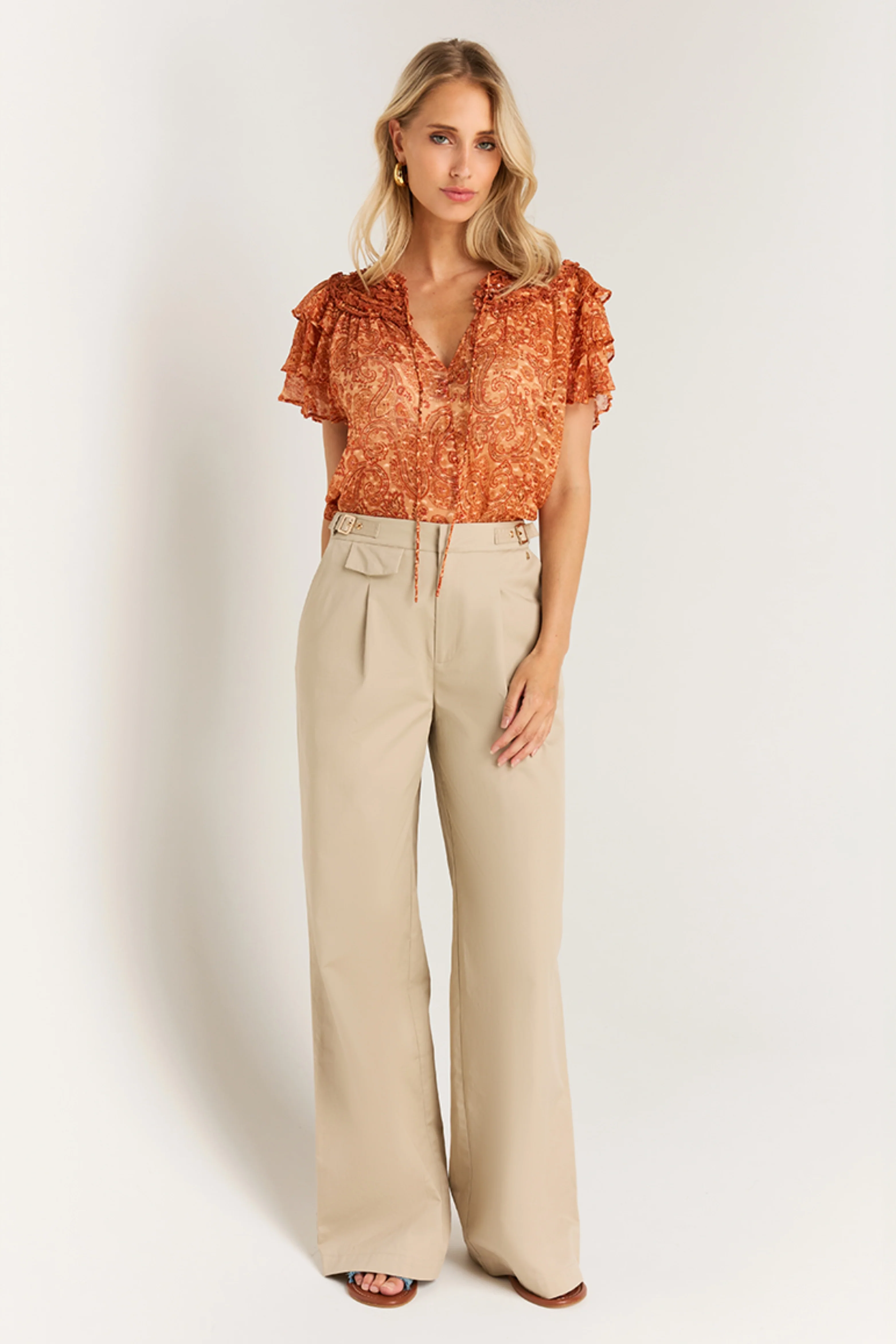 Top Thorin Paisley Naranja - Image 4