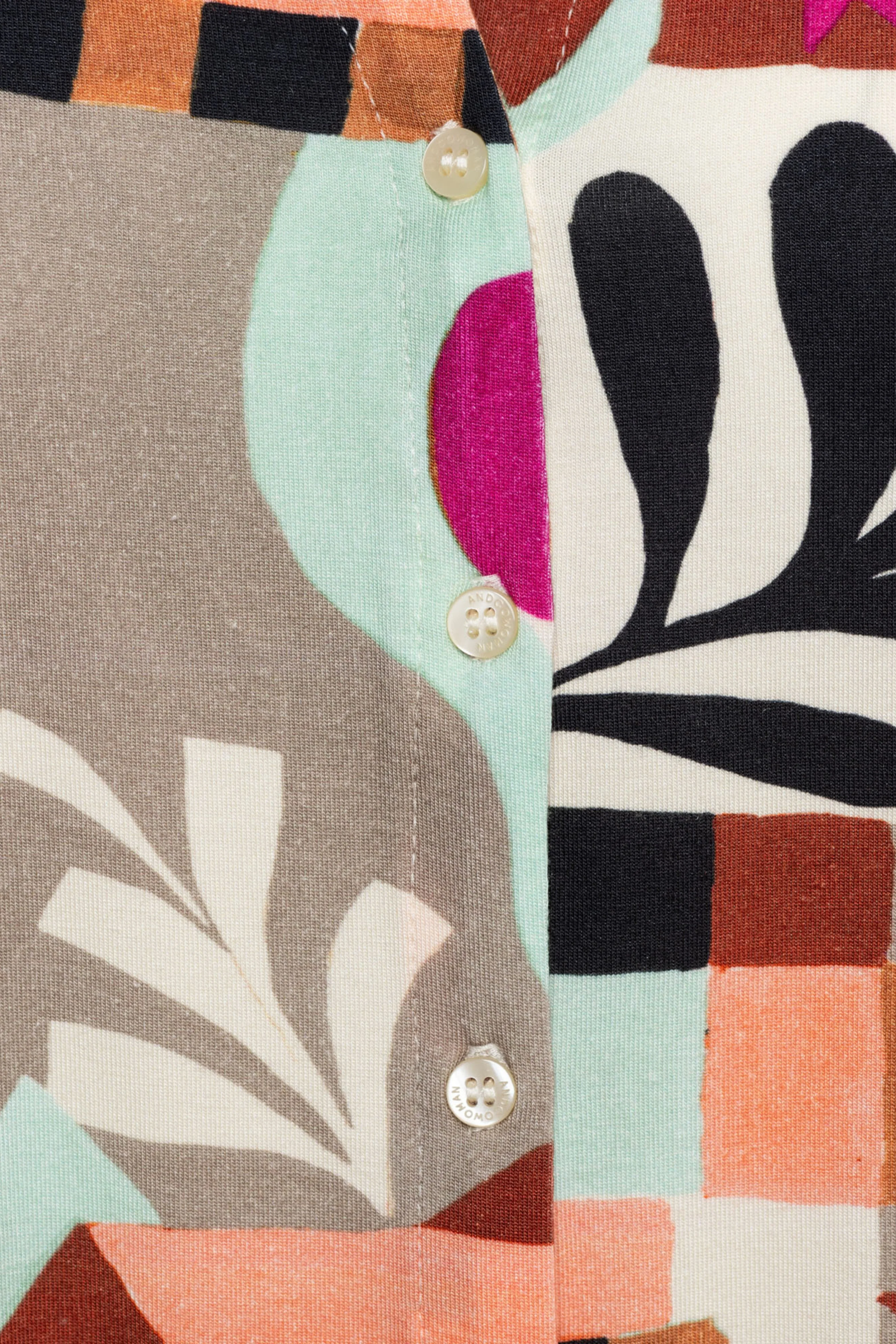Top Valetta Art Leaf Plum Multi BL439 - Image 6