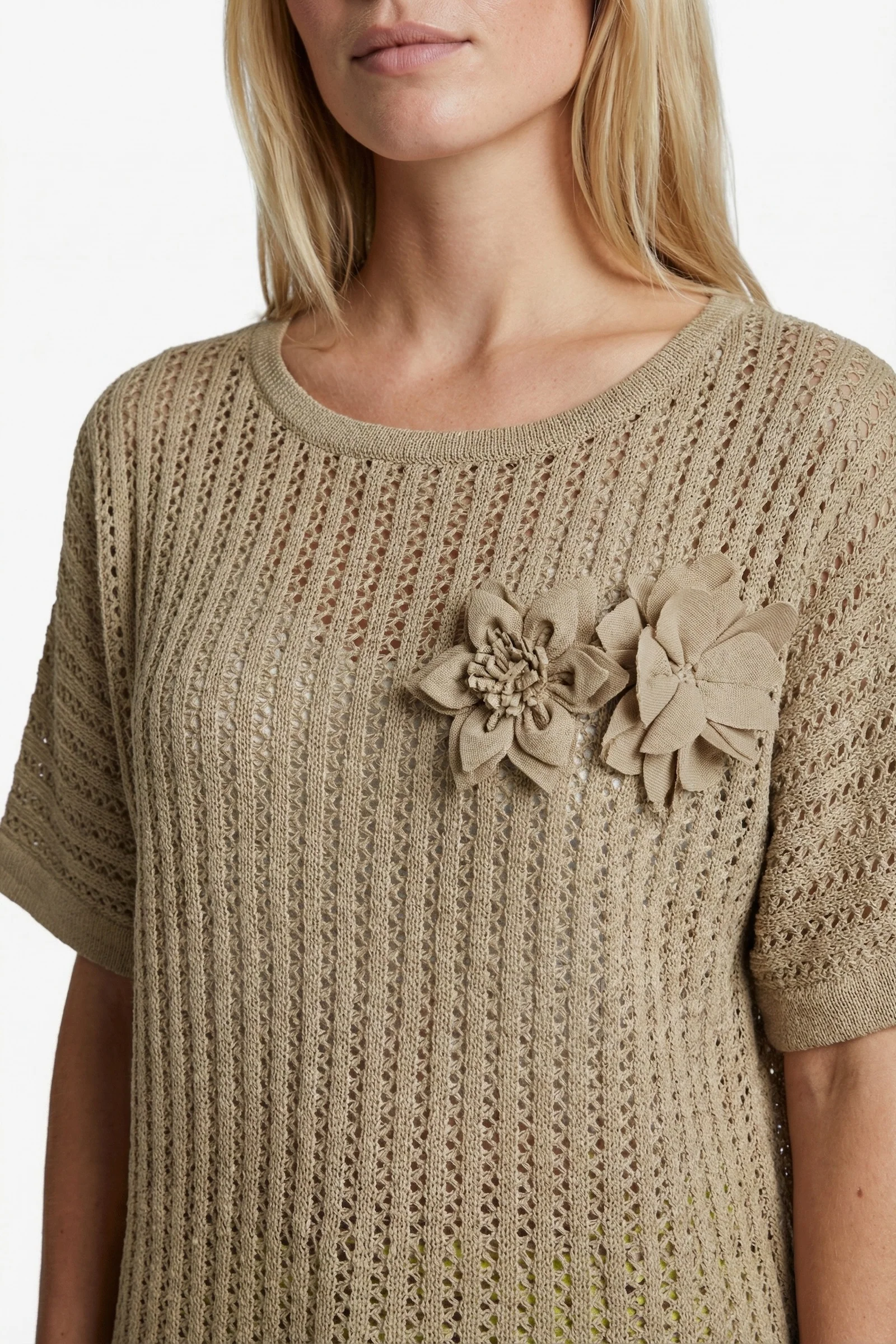 Top Vanja Knitting Nude Oat - Image 4