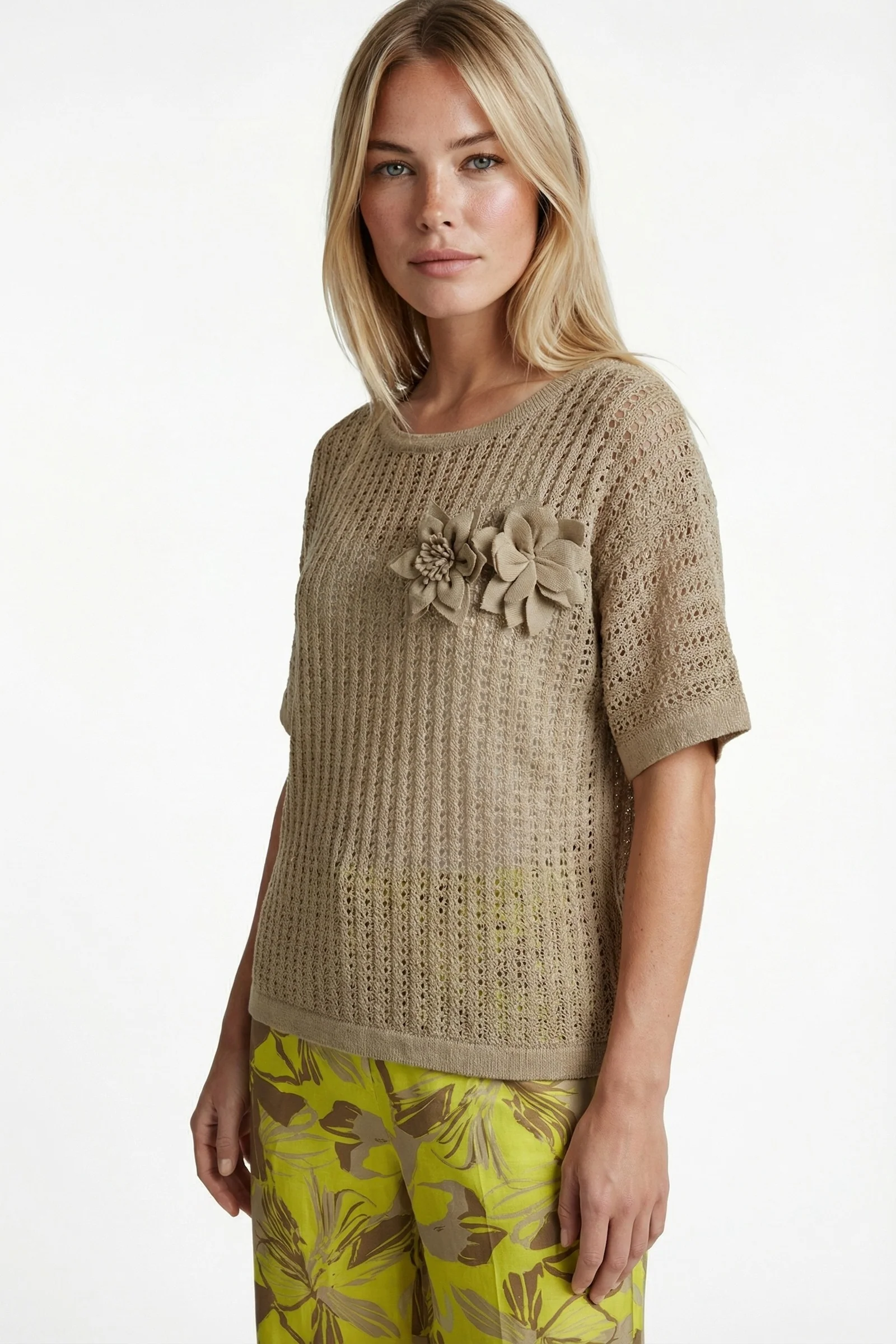 Top Vanja Knitting Nude Oat - Image 7