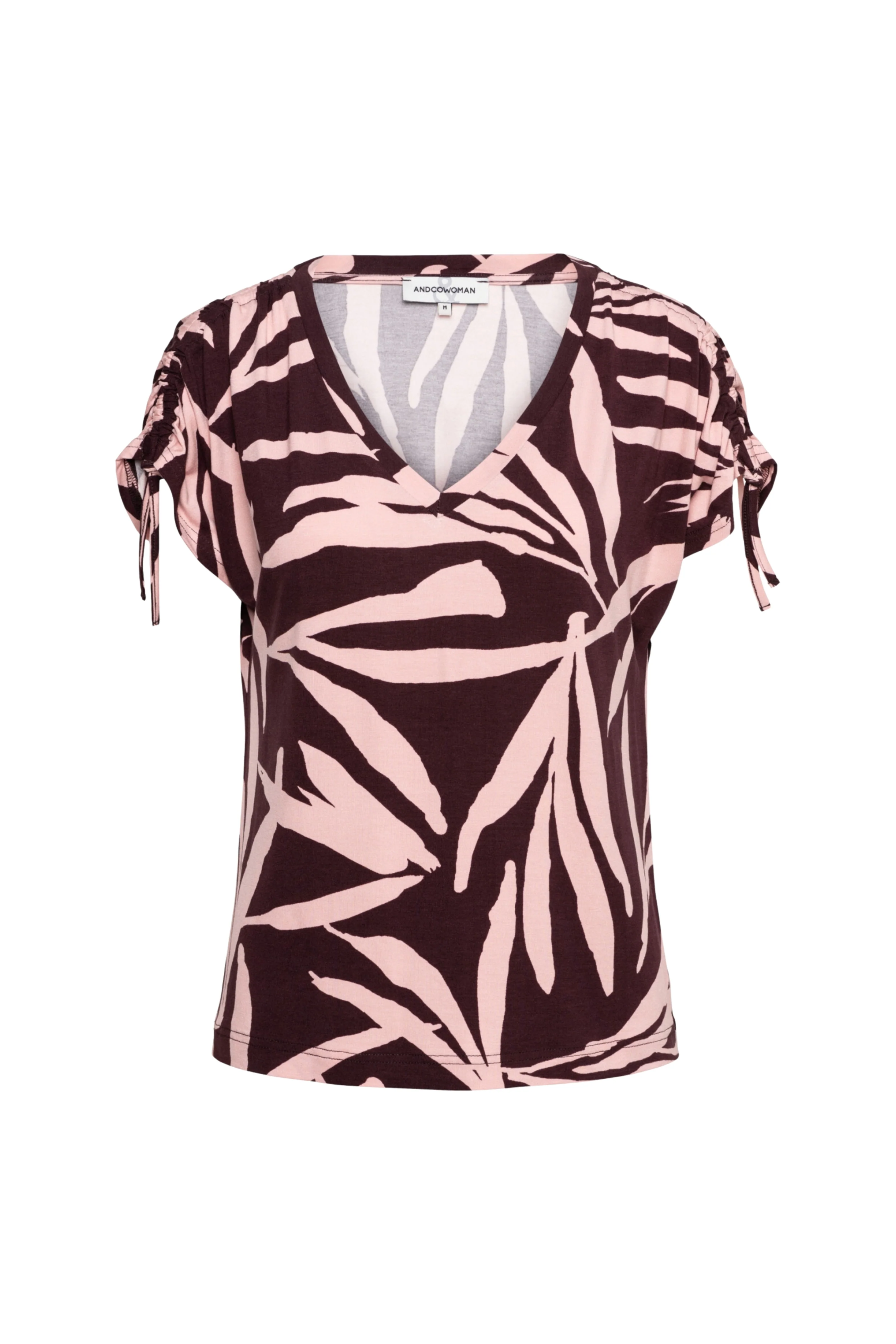 Top Viana Leaf Aubergine Multi TO292 - Image 2