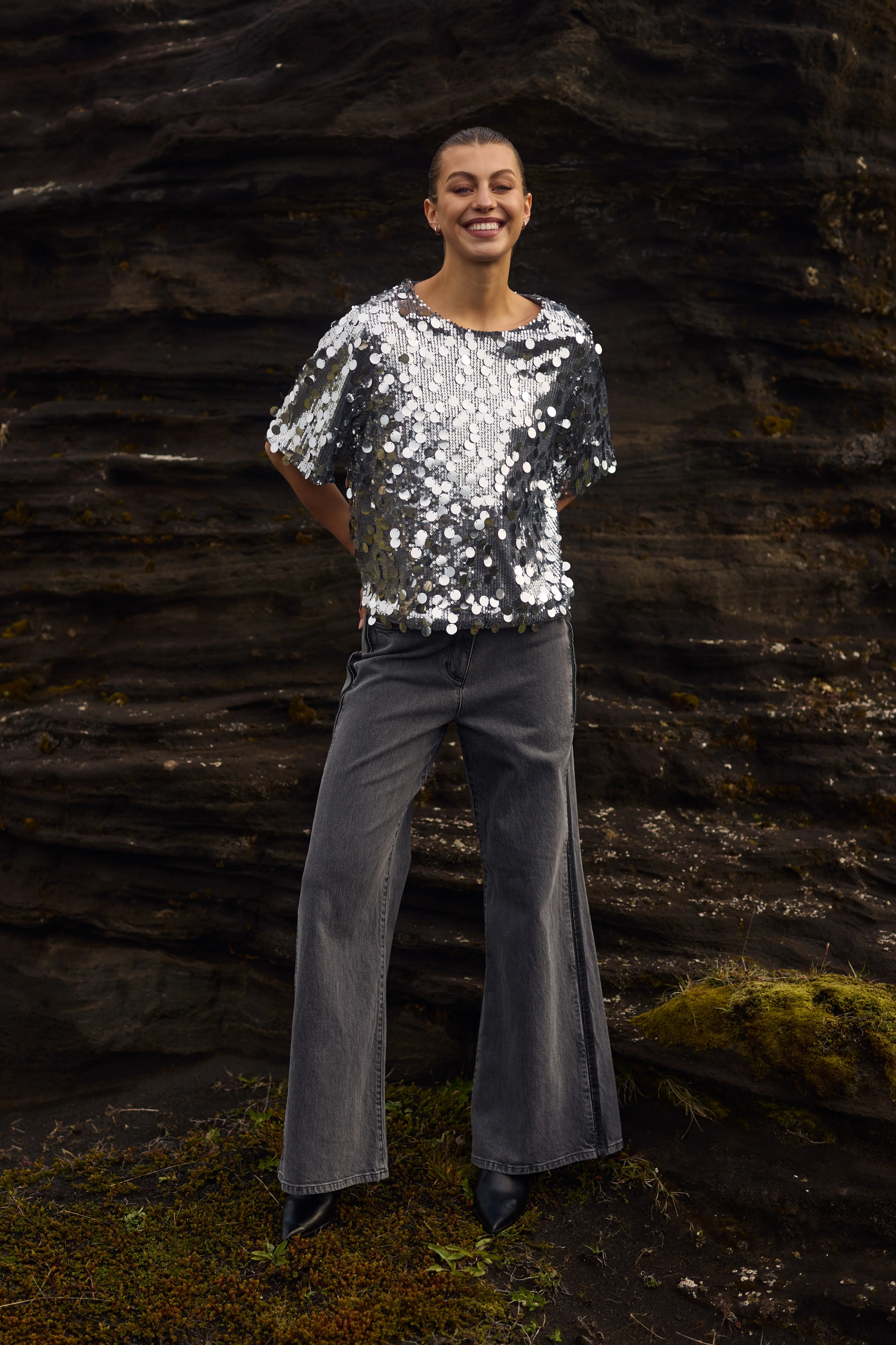Top Yara Paillet Silver NKF01048 - Image 5