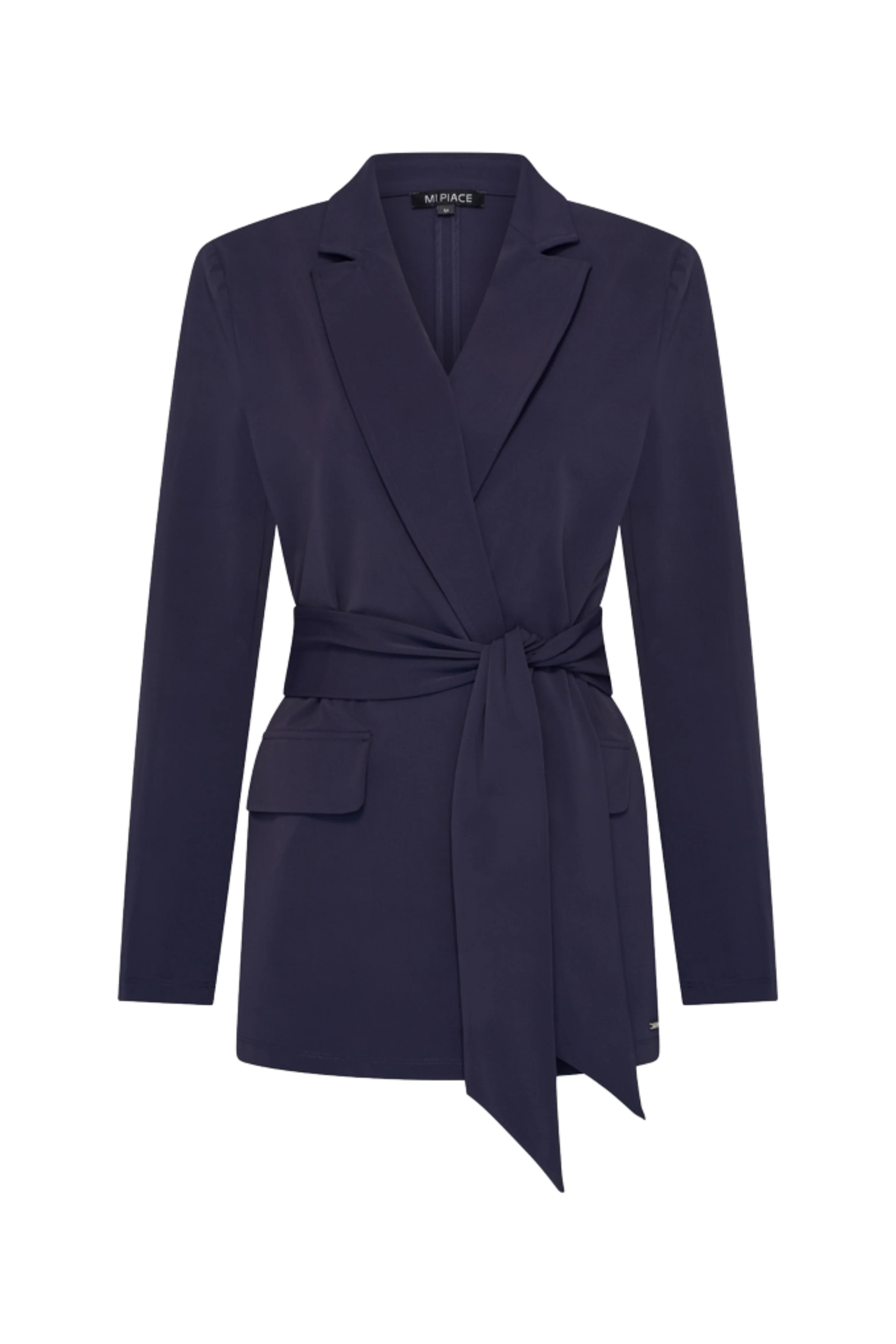 Travel Blazer Belted Navy 202823 - Image 2