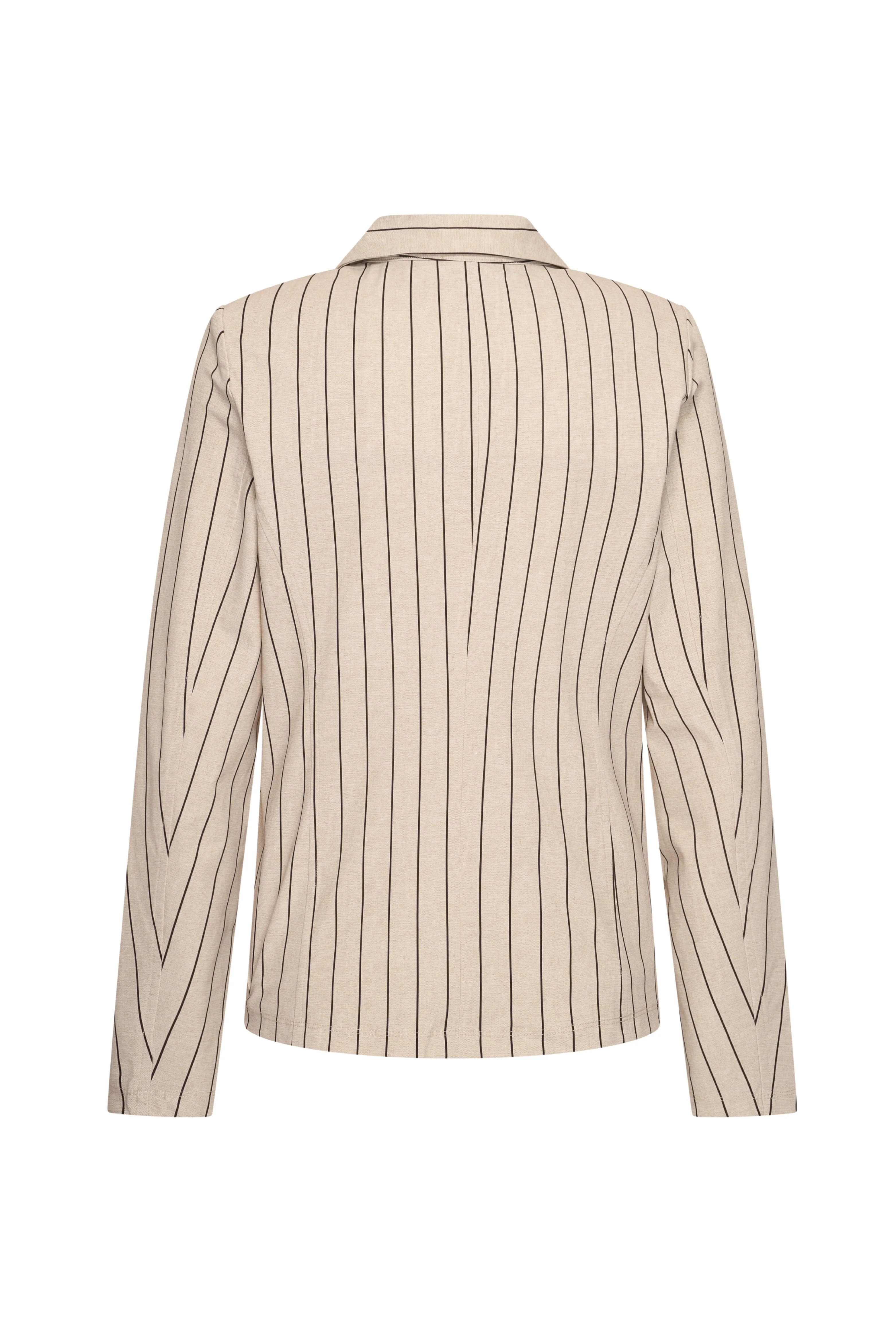 Travel Blazer Classic Stripe Print Latte 202015 - Image 4