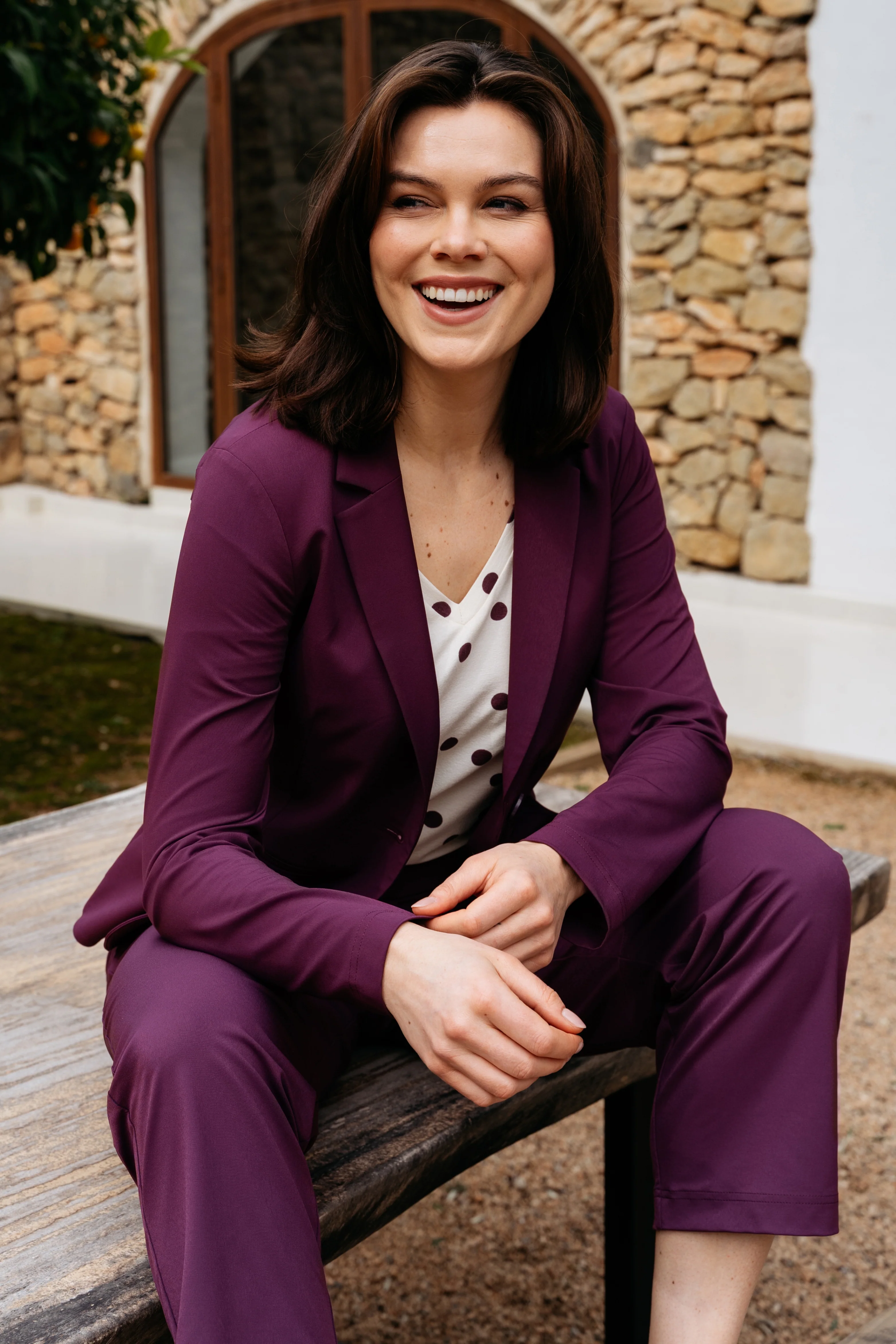 Travel Blazer Phileine Plum BZ110-2 - Image 3
