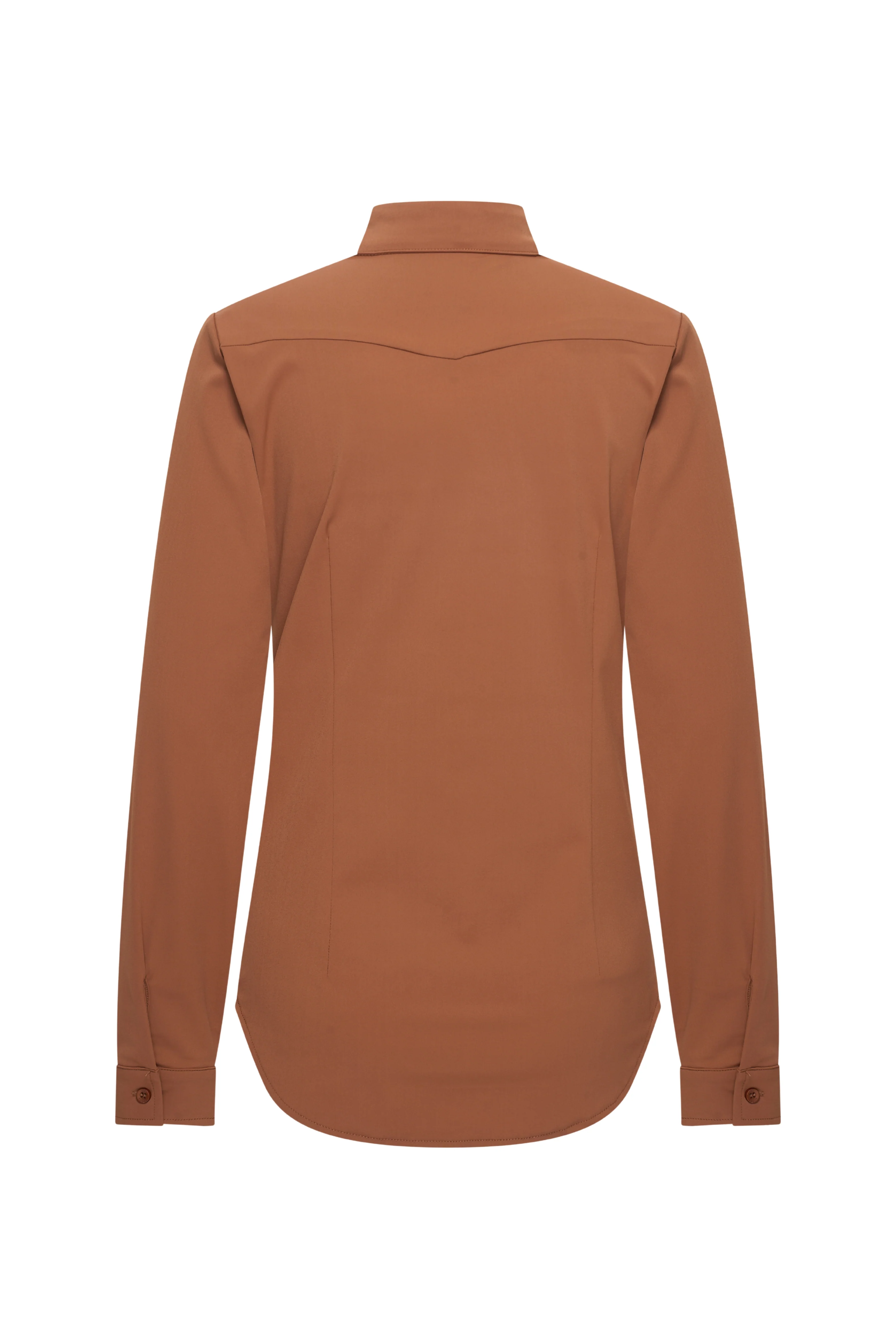 Travel Blouse Bow Caramel 202709 - Image 3