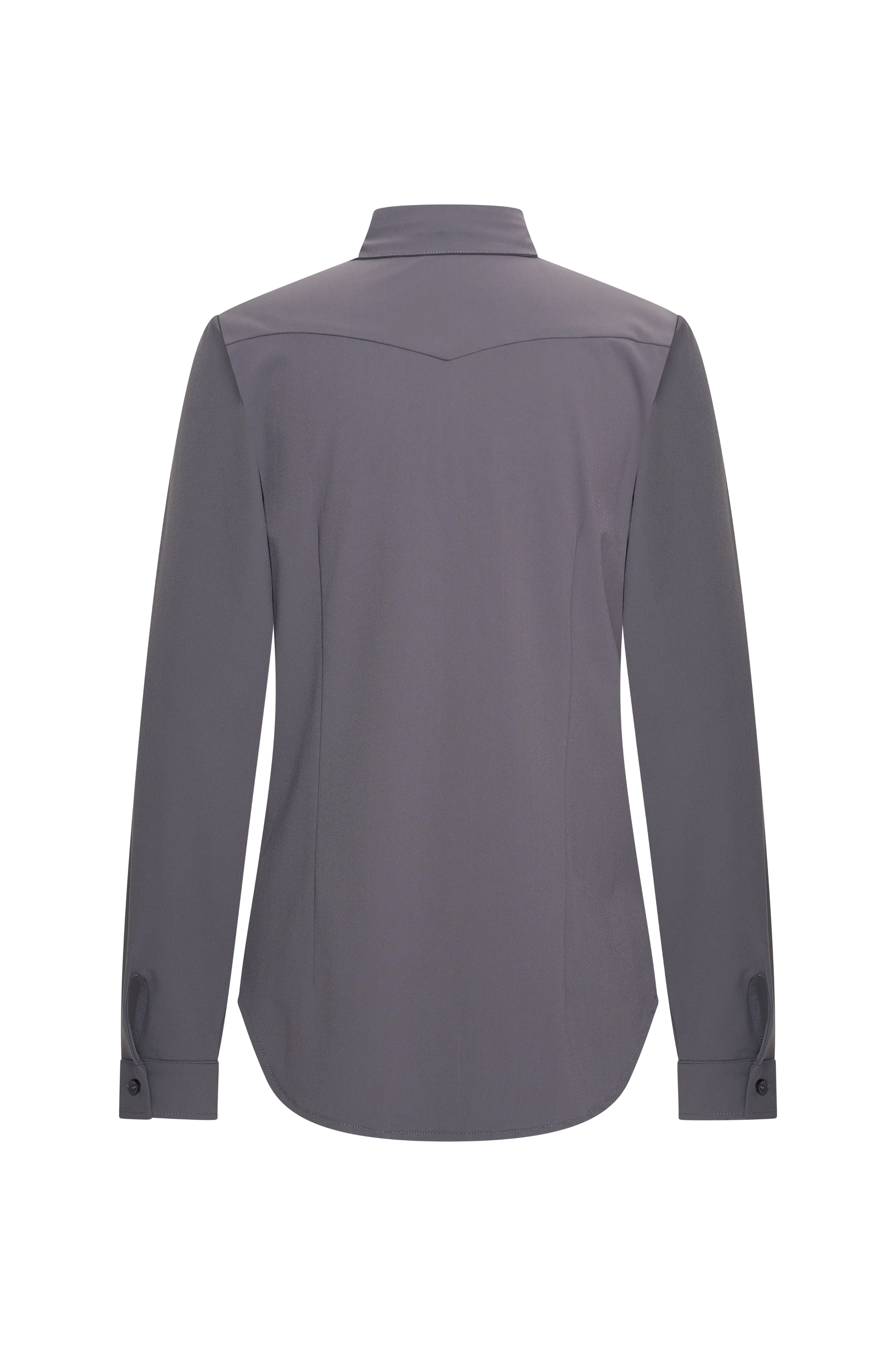 Travel Blouse Bow Dark Grey 202709 - Image 4