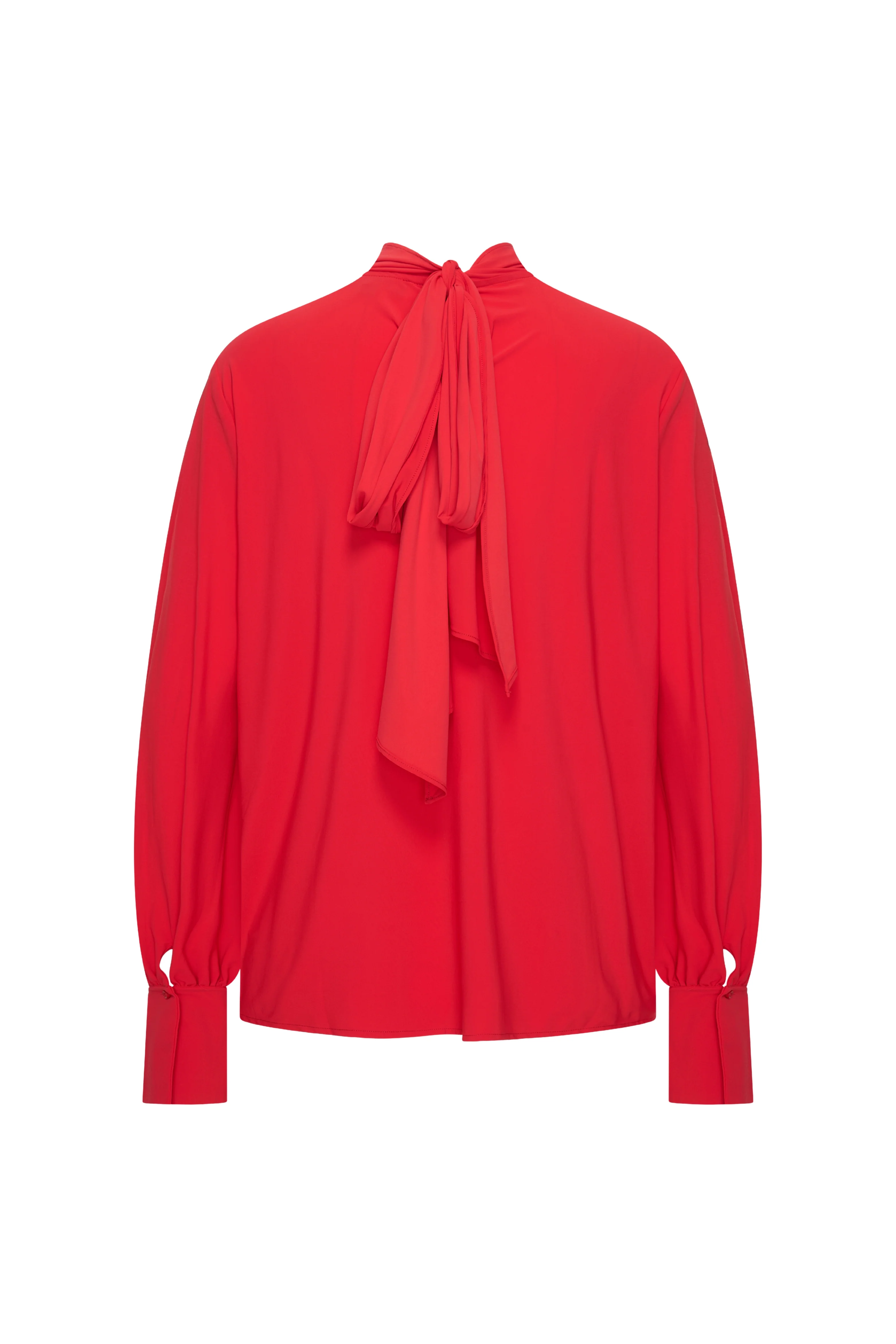 Travel Blouse Bow Red 202774 - Image 4