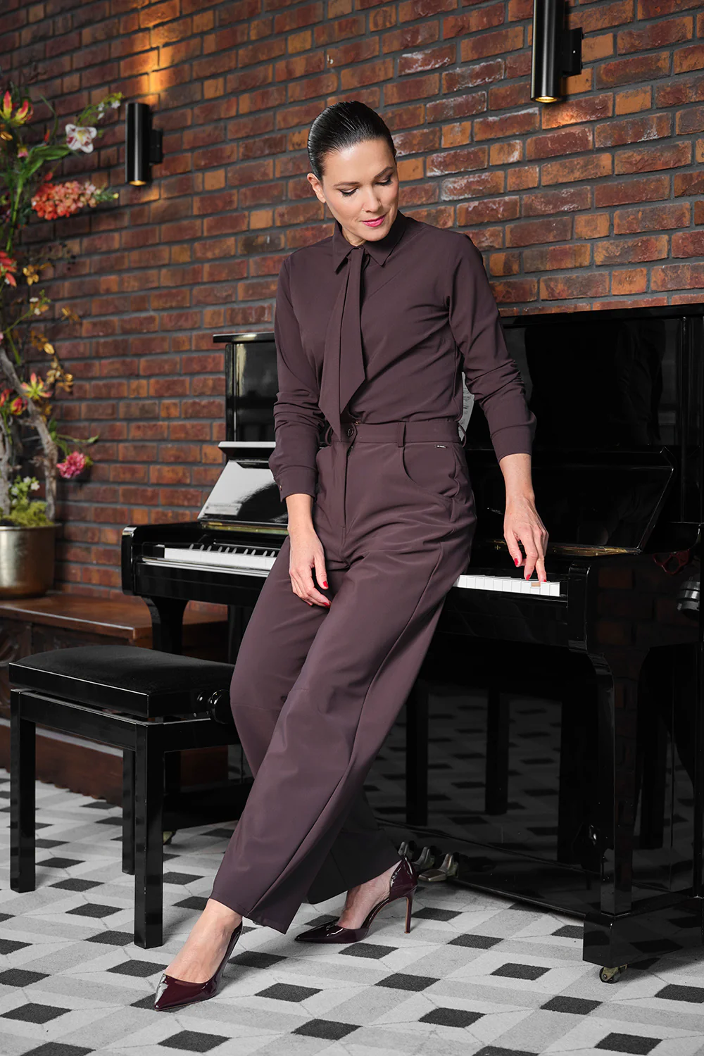 Travel Blouse Espresso 202767 - Image 3