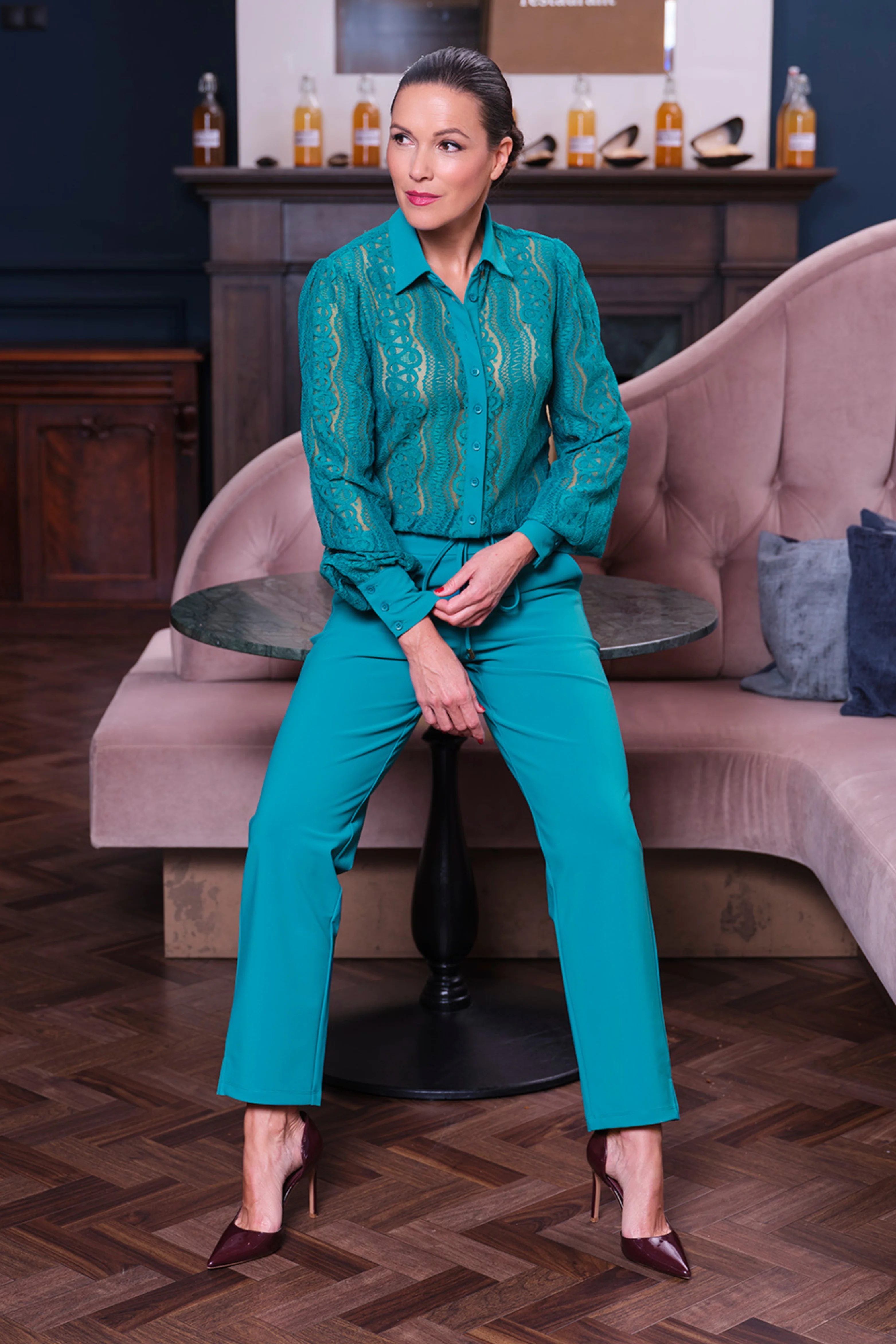 Travel Blouse Kant Petrol 202352 - Image 3