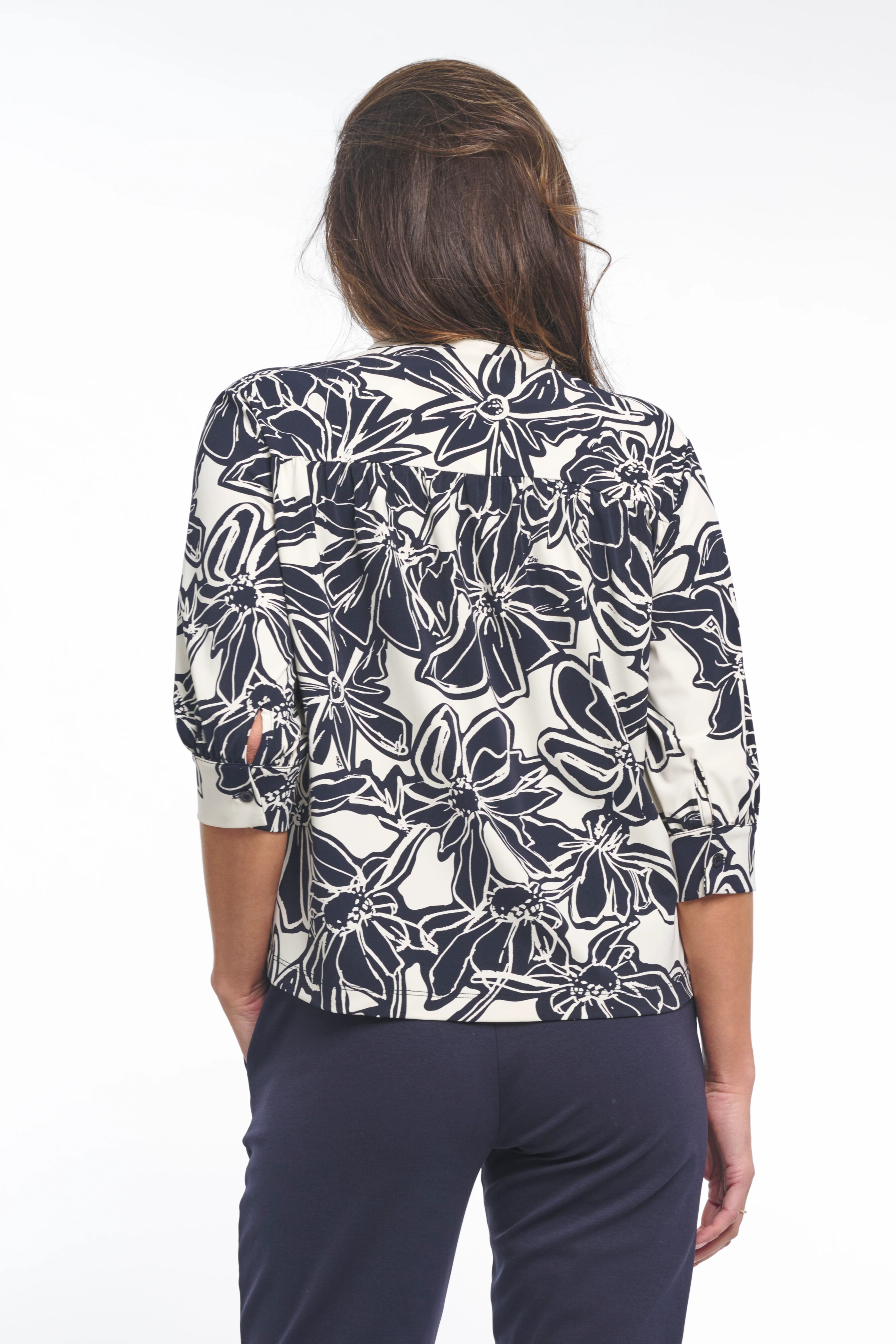 Travel Blouse Marloes Night Blue 261 - Image 5