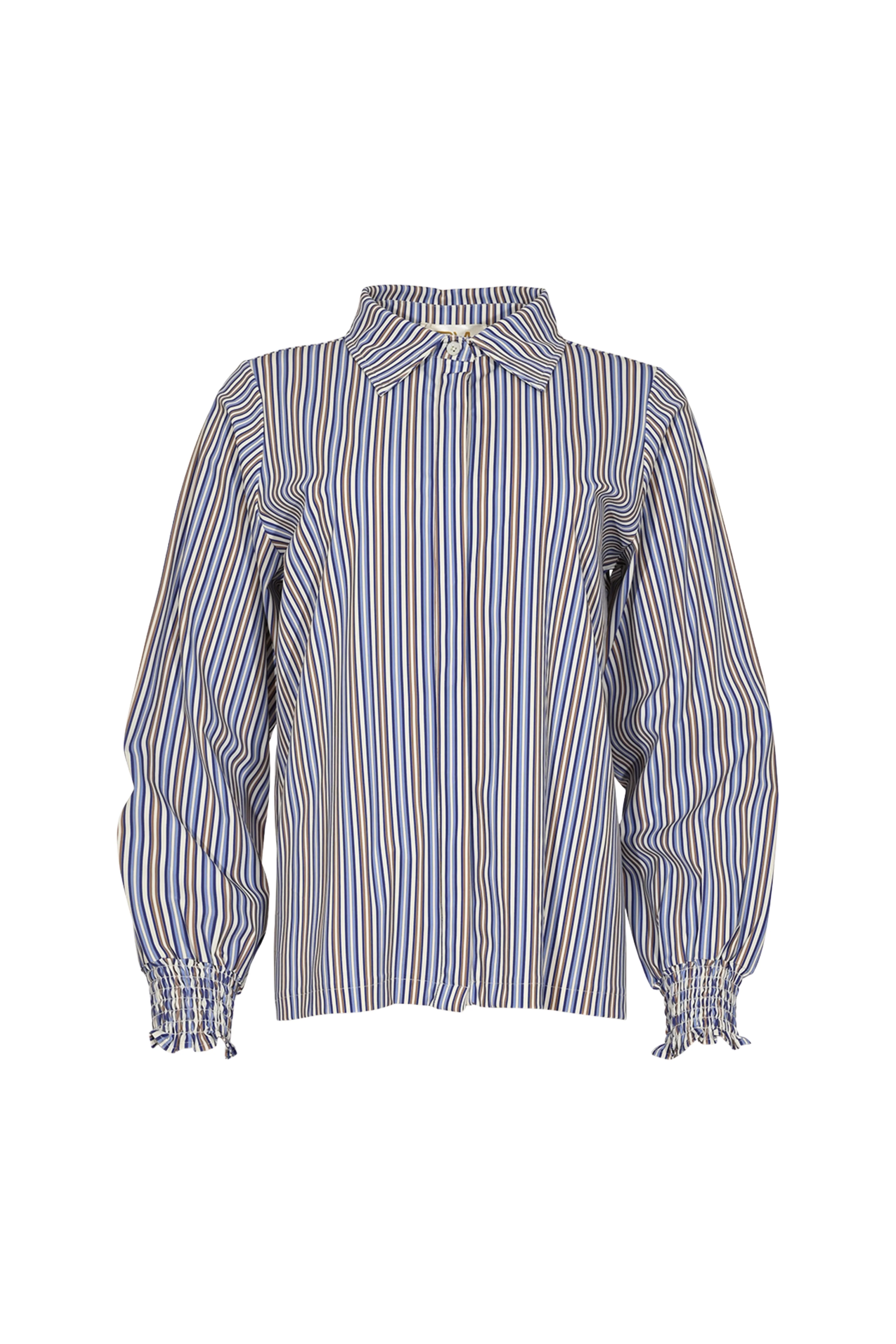 Travel Blouse Moon Blue Stripe - Image 2