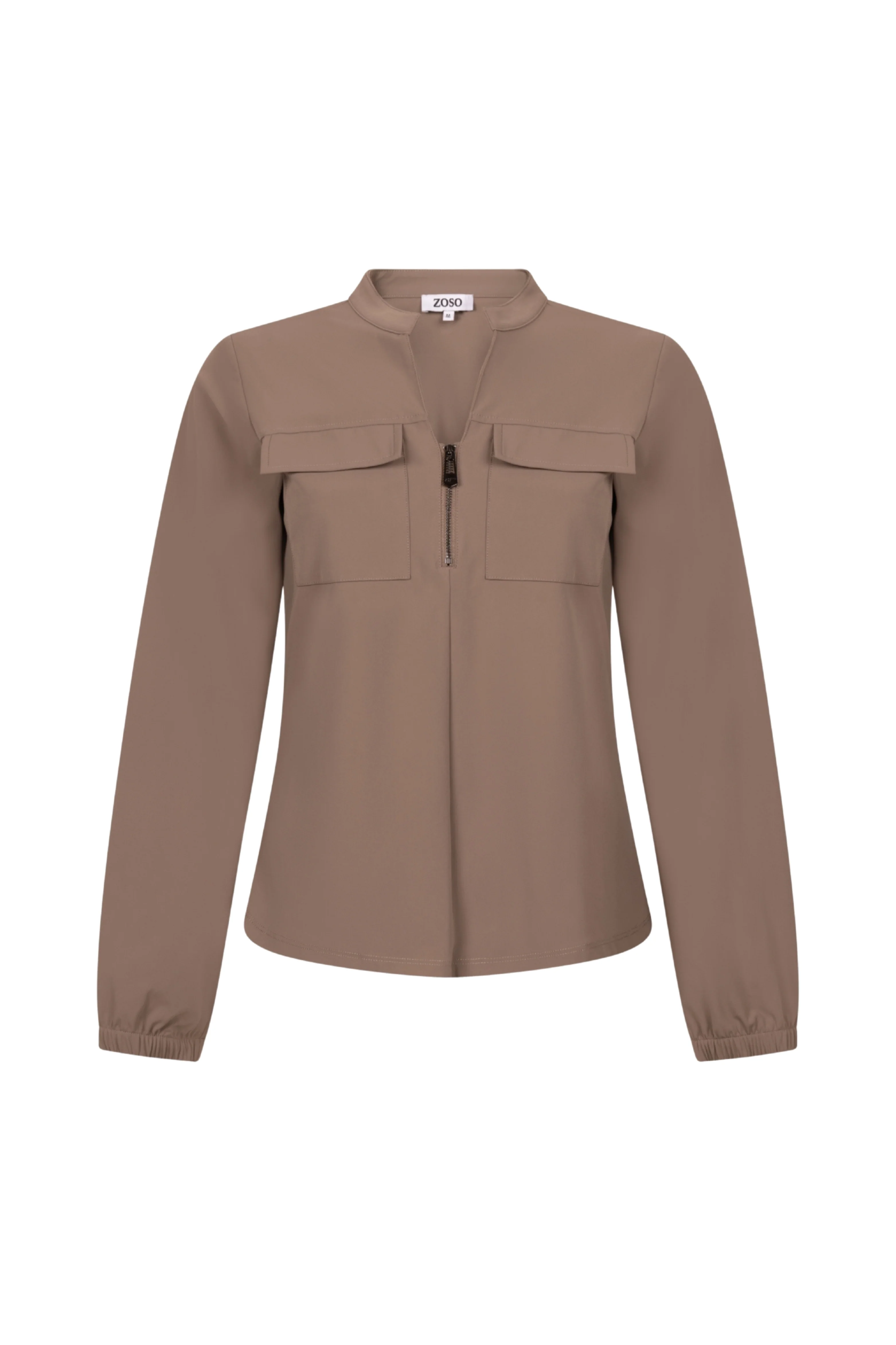 Travel Blouse Naomi Mocha 254 - Image 2