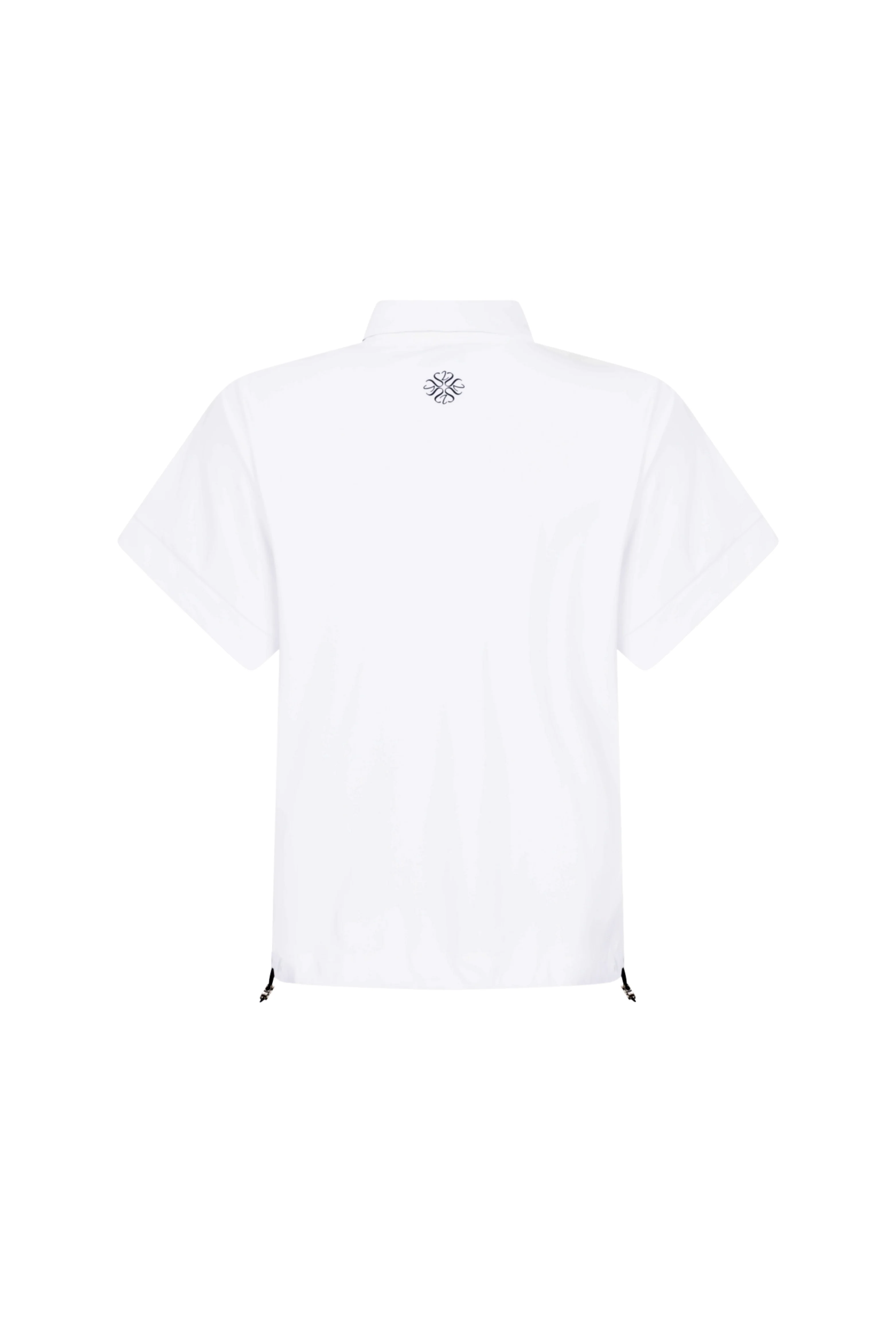 Travel Blouse Peggy White Navy 262 - Image 4