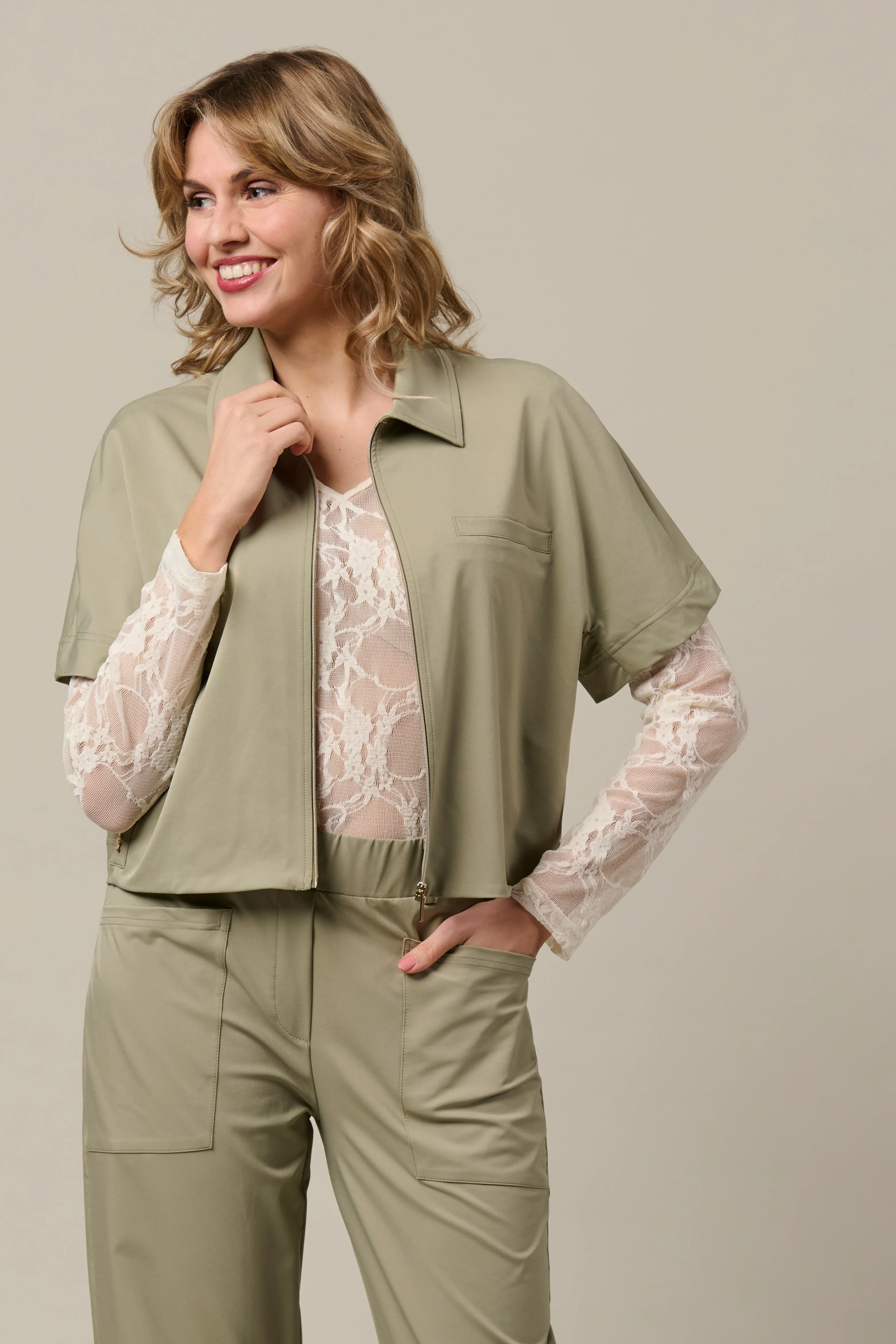 Travel Blouse Peike Khaki JA158