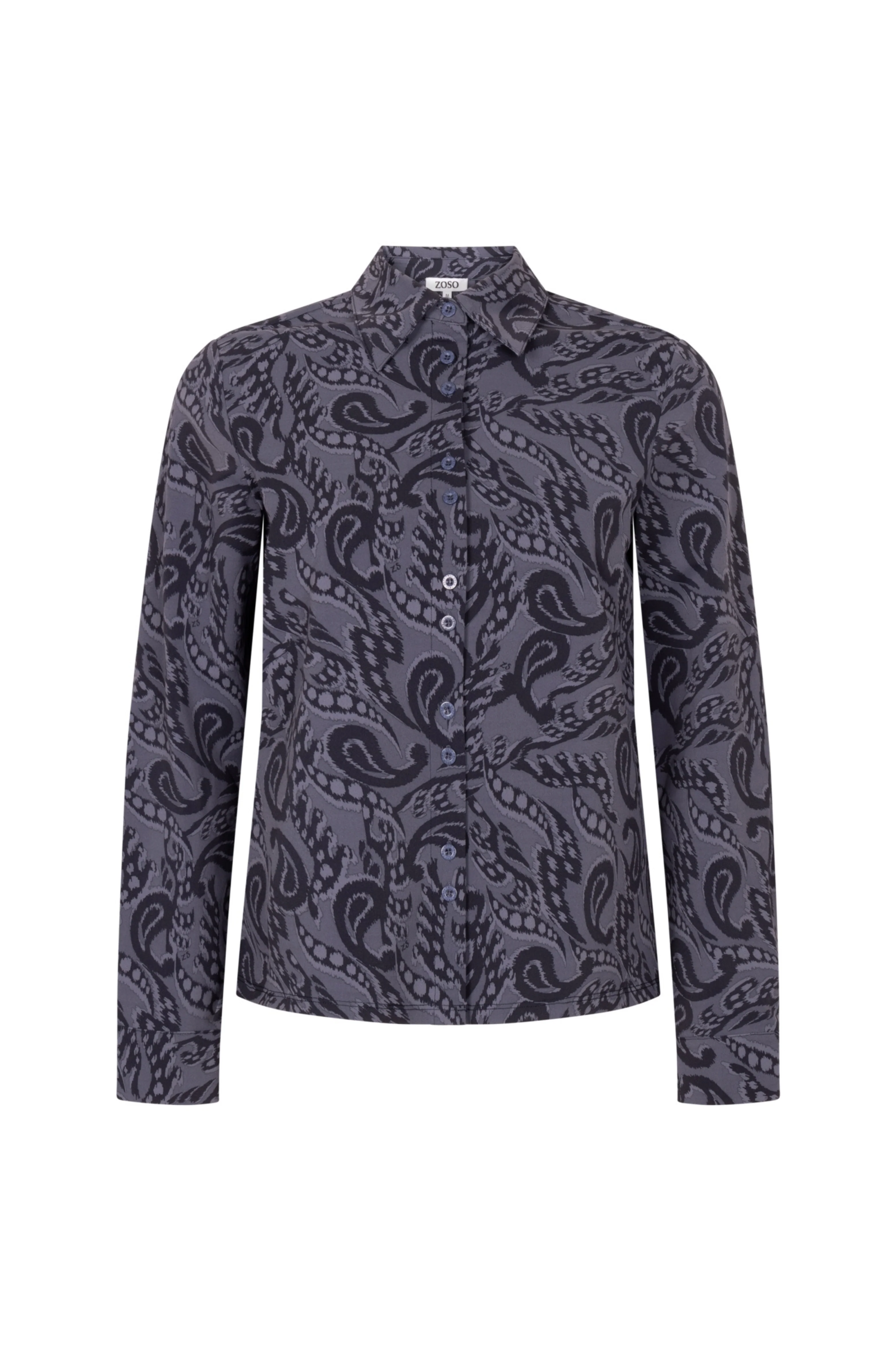 Travel Blouse Vicky Navy 254 - Image 2