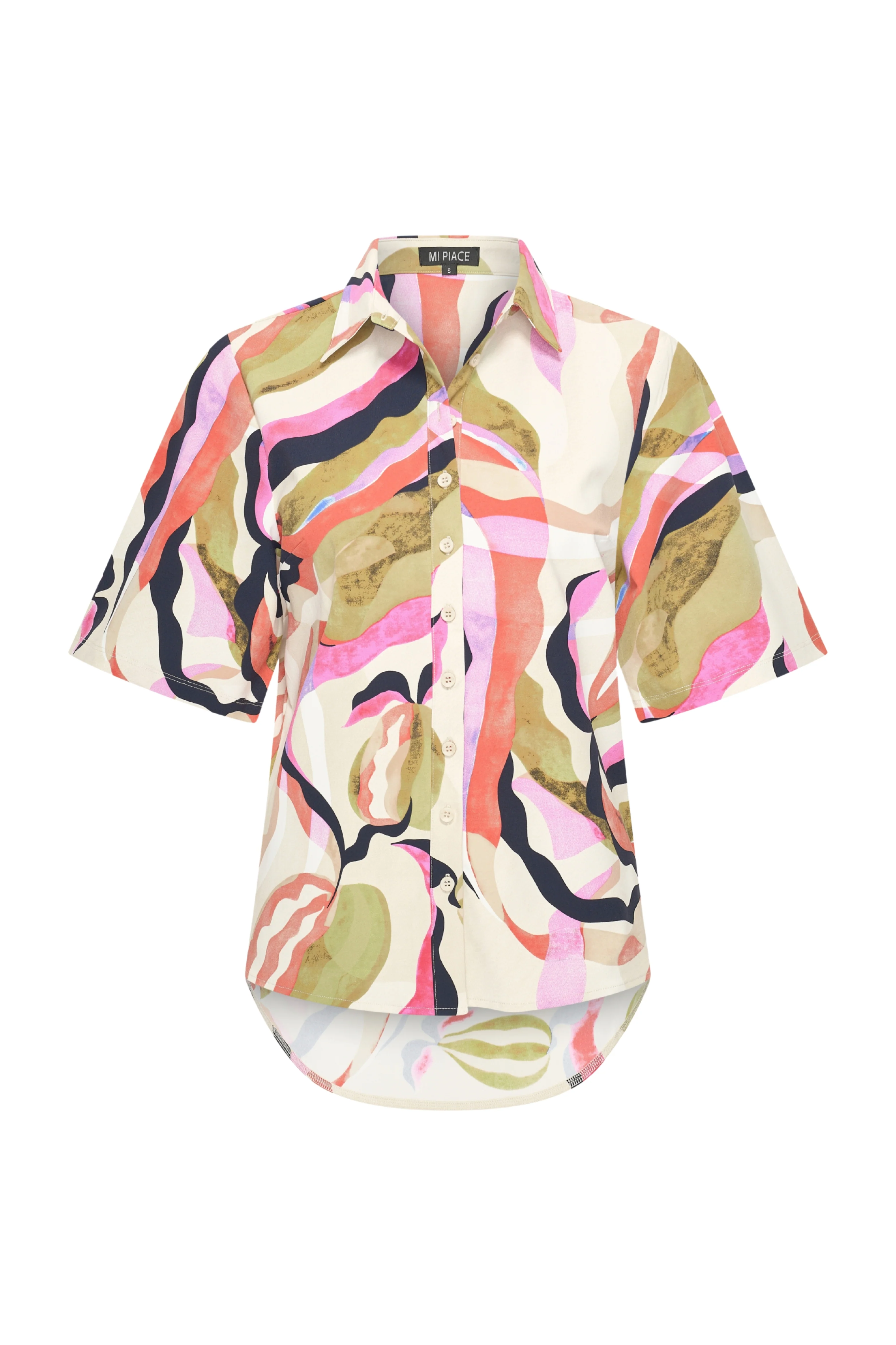 Travel Blouse Wijde Mouw Picasso Print Multicolour 202502 - Image 2