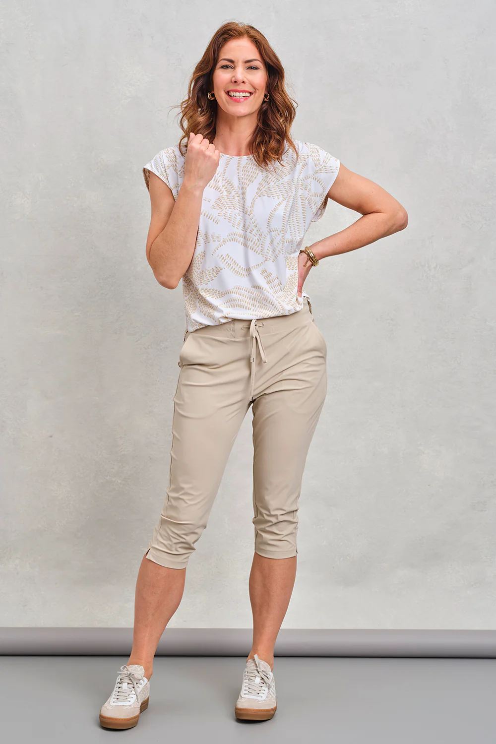 Travel Broek Capri Linda Sand 262 - Image 4