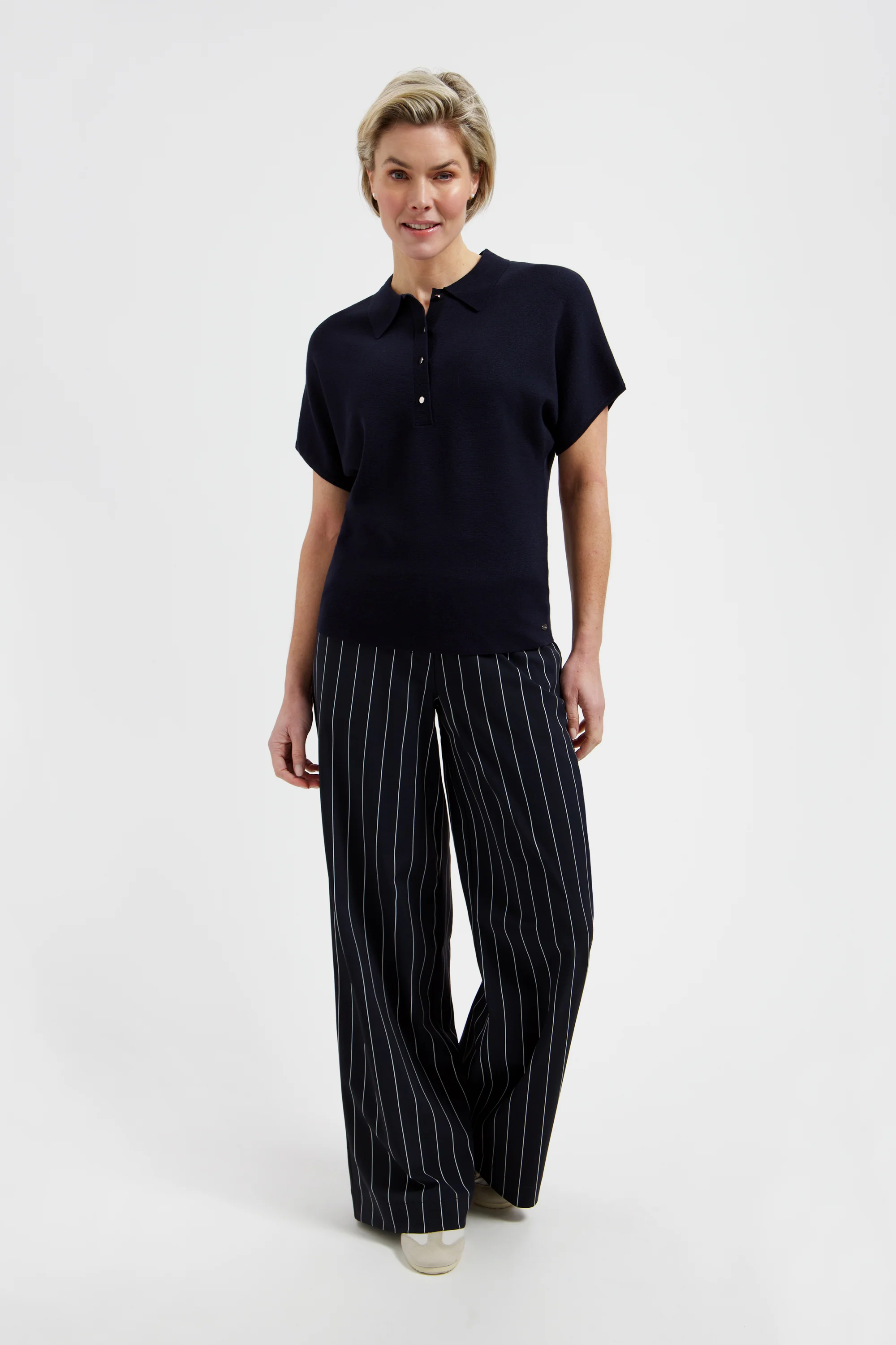 Travel Broek Mille Blue Simple White L14-480-3028 - Image 4