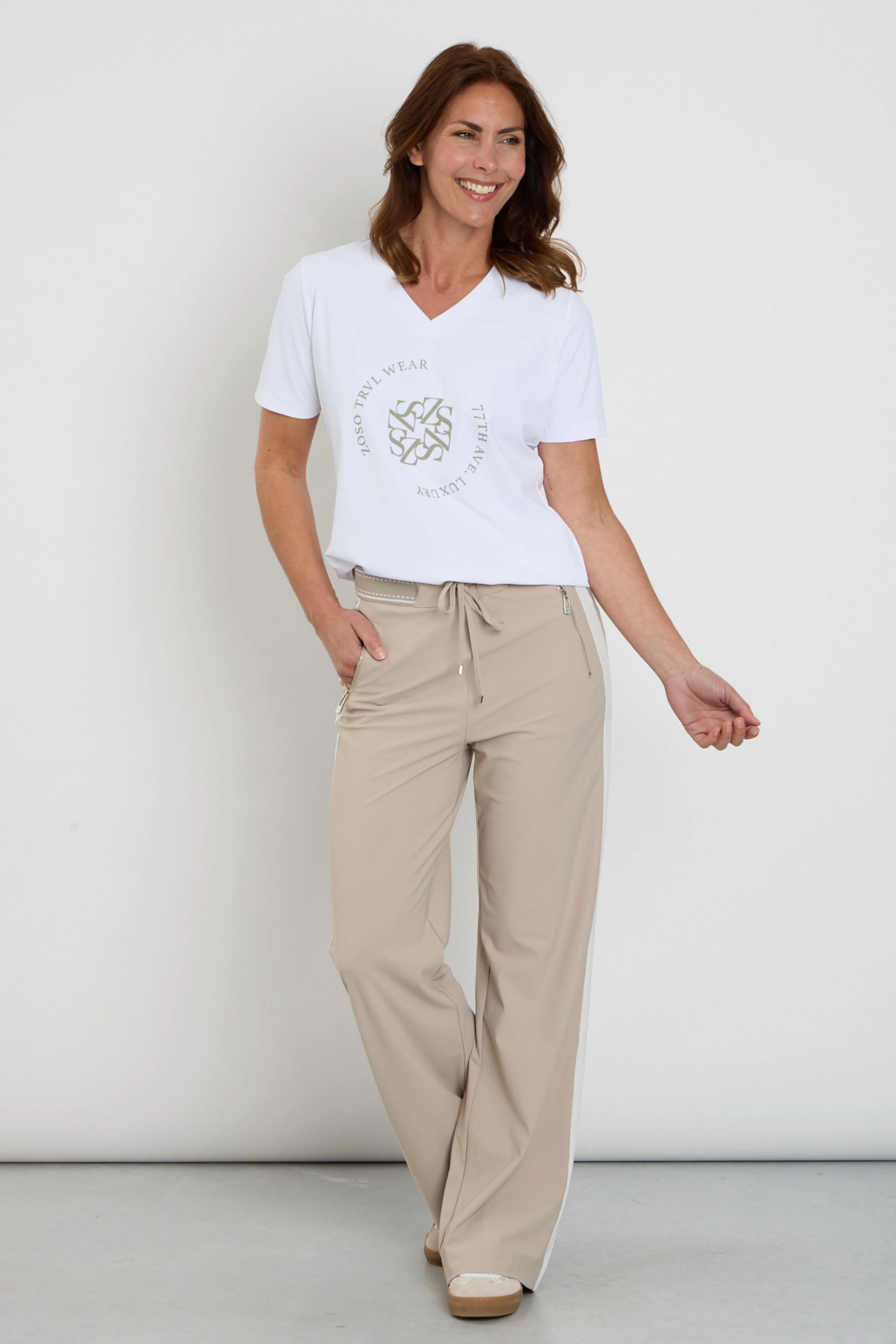 Travel Broek Morgan Sand Stone 261