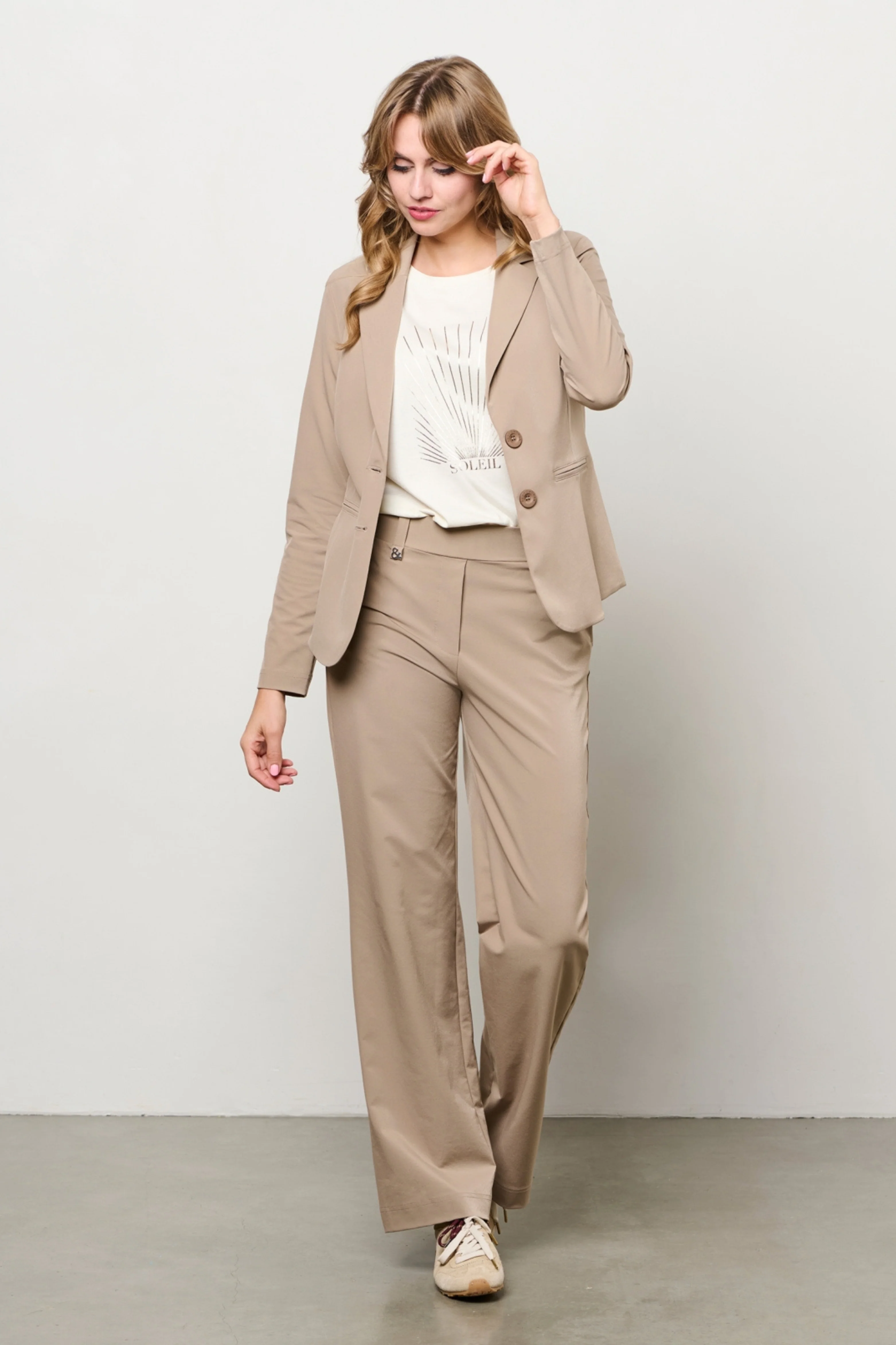 Travel Broek Paulien Taupe PA429