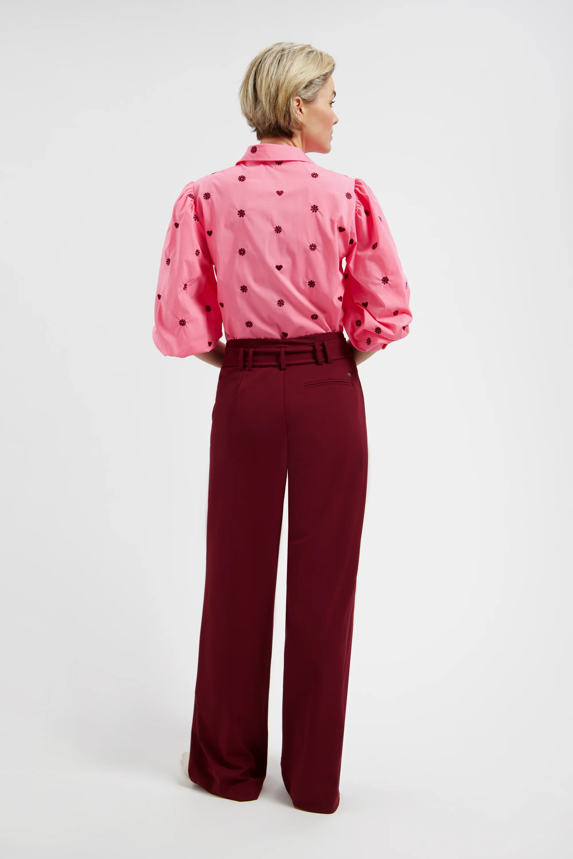 Travel Broek Steph Burgundy L14-475-3004 - Image 6