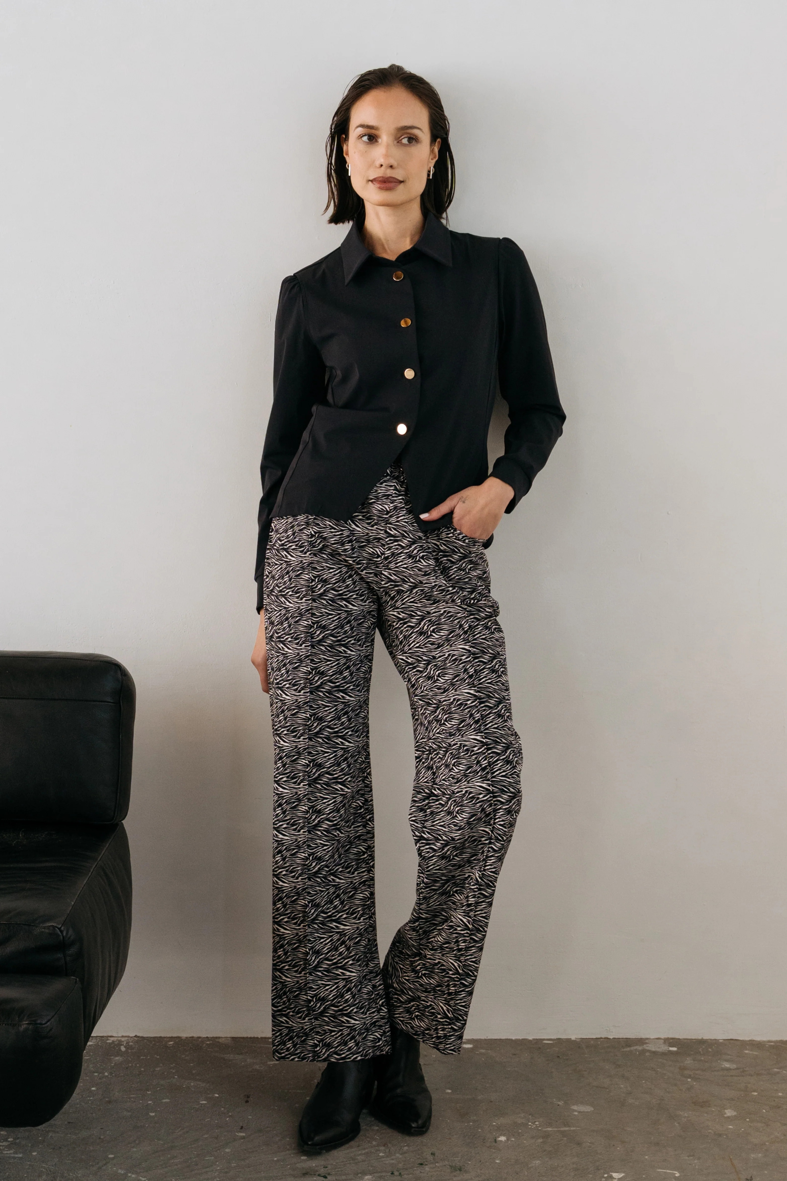 Travel Broek Vogue Scratch Black Offwhite - Image 3