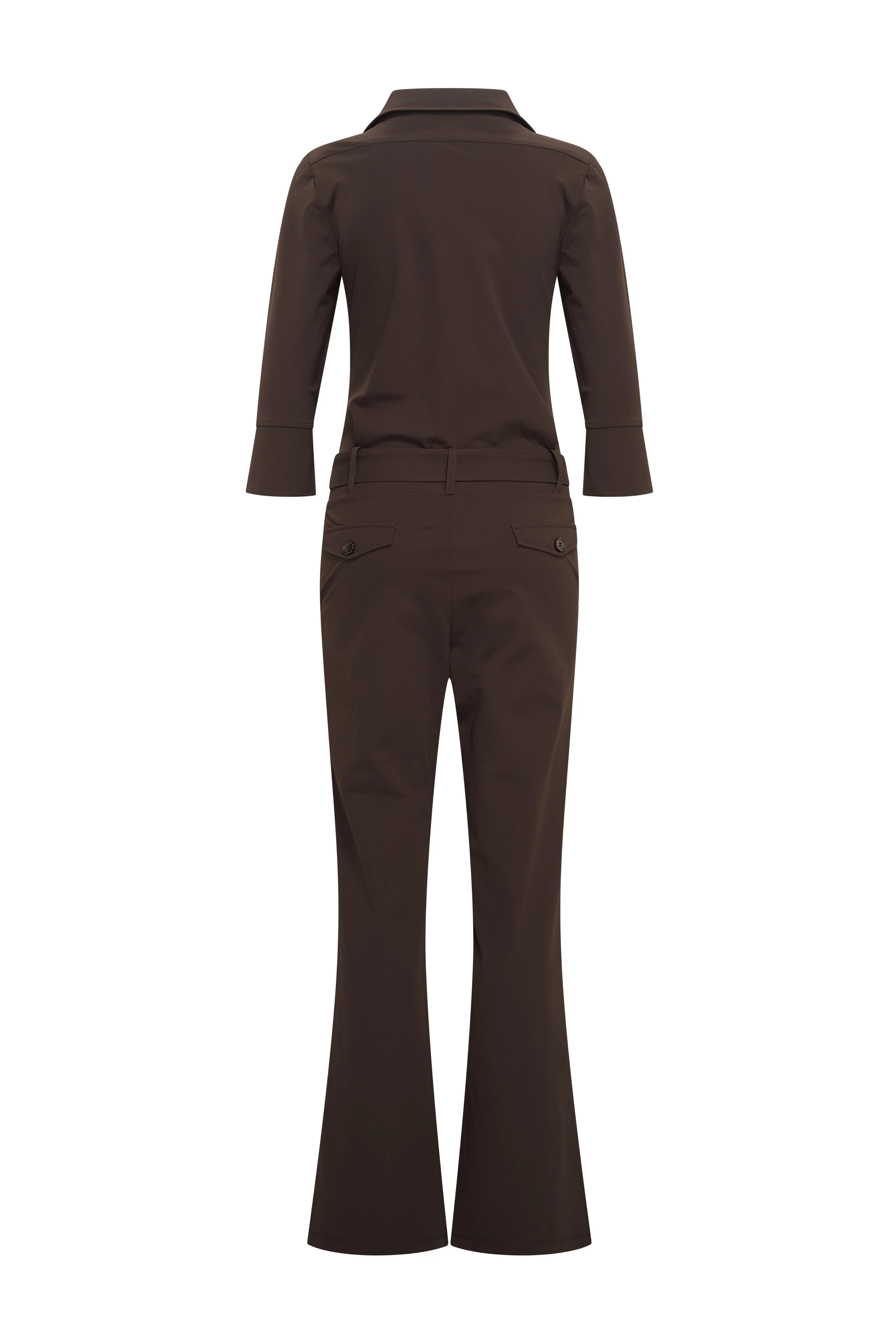Travel Jumpsuit Flared Espresso 202154 - Image 3