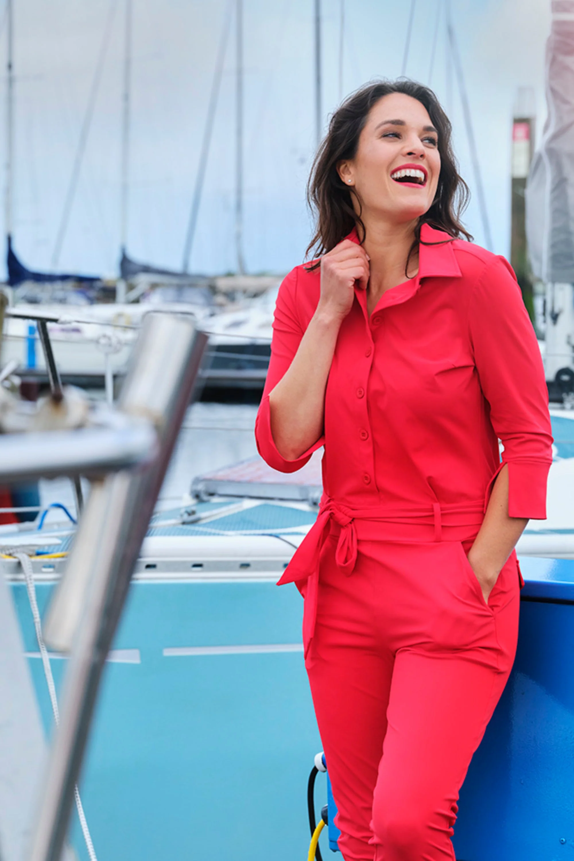 Travel Jumpsuit Red 202033 - Image 4