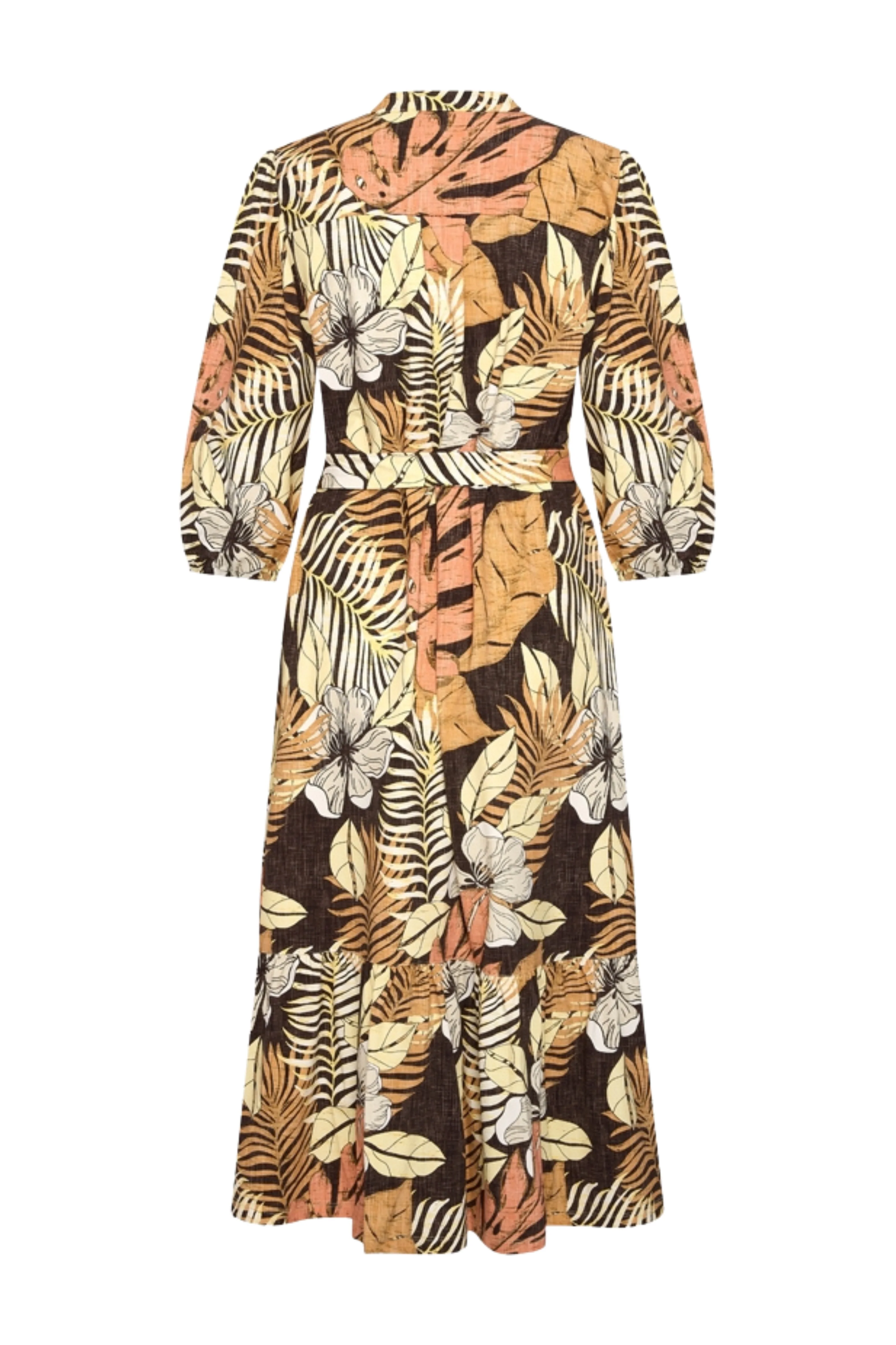 Travel Jurk Botanical Print Espresso 202808 - Image 5