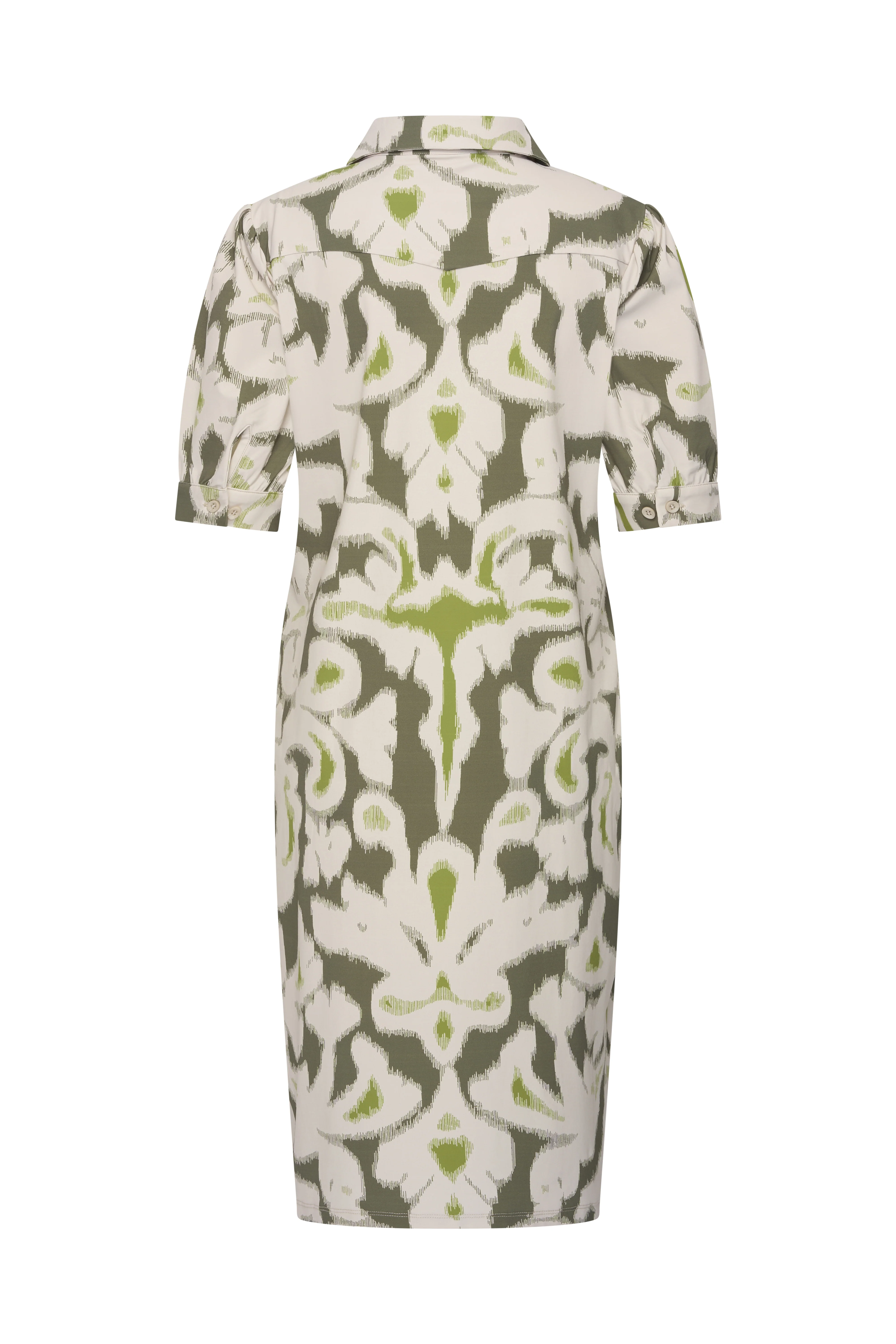 Travel Jurk Polo Ikat Ornaments Print Olive 202605 - Image 3