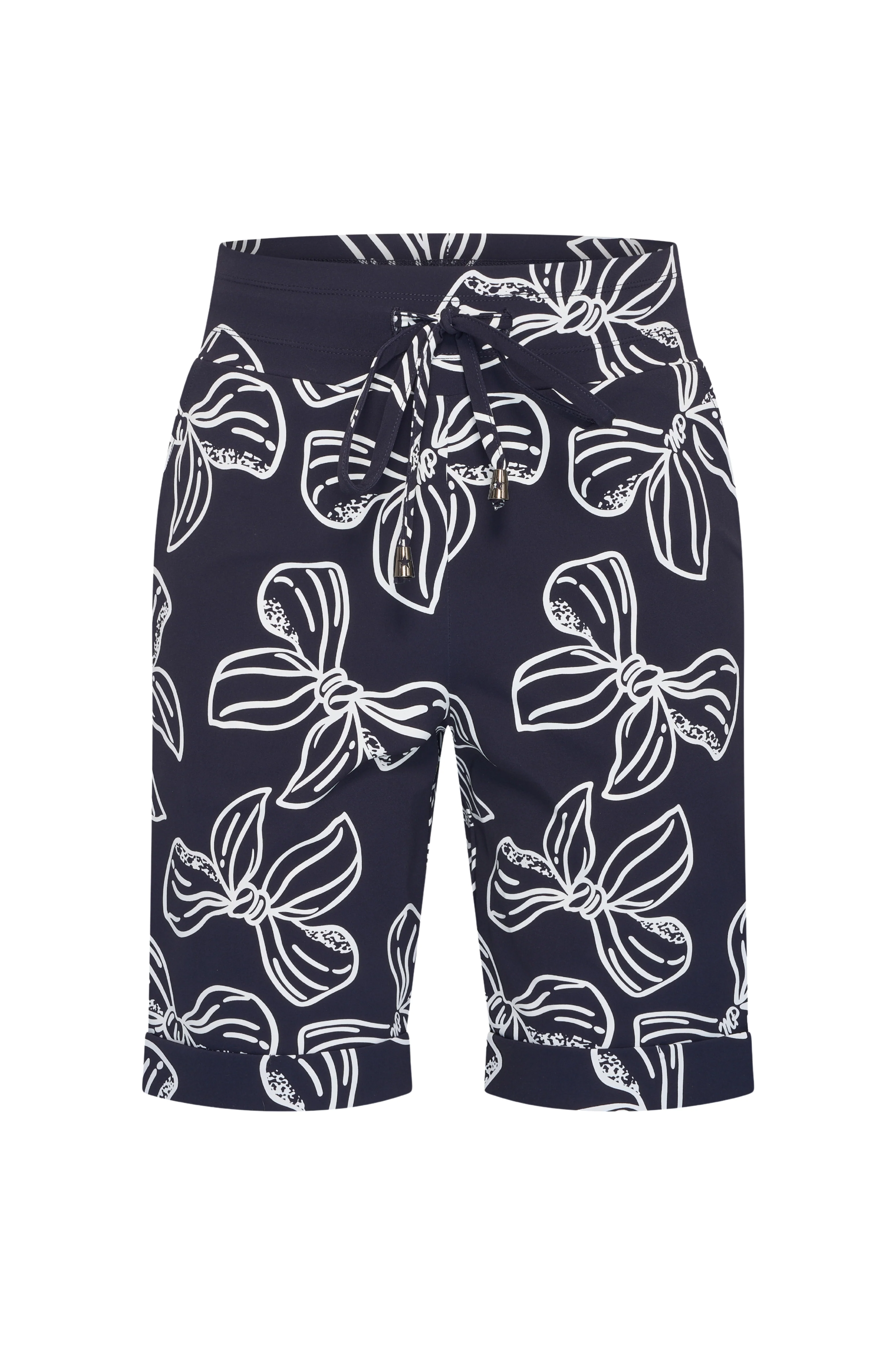 Travel Short Bow Print Navy Offwhite 202423 - Image 2